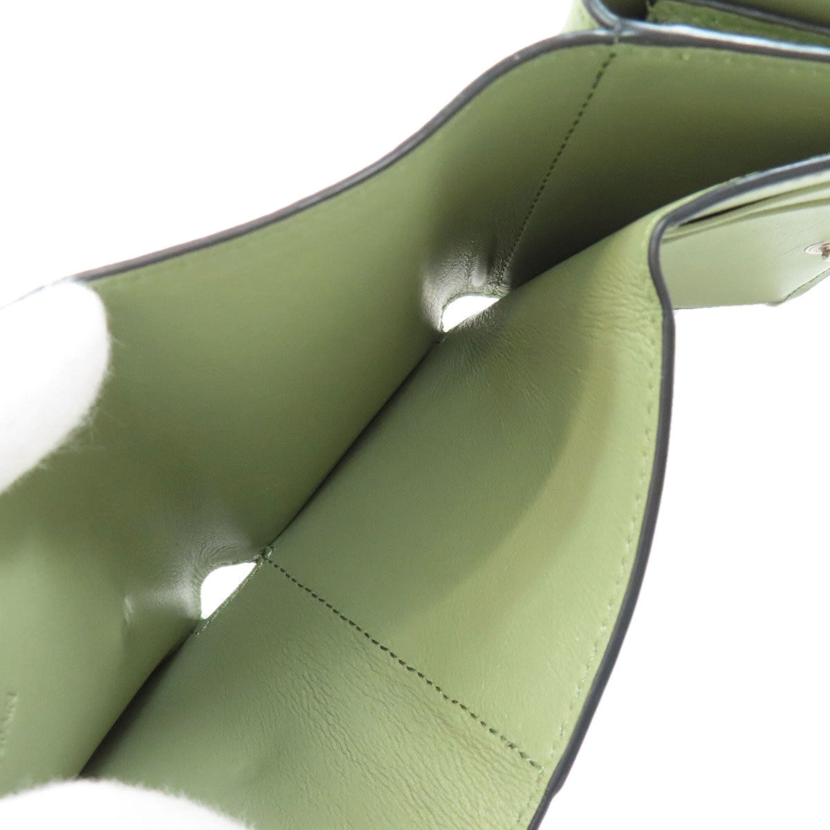 Loewe Green Leather Wallet (Bi-Fold) (Pre-Owned)