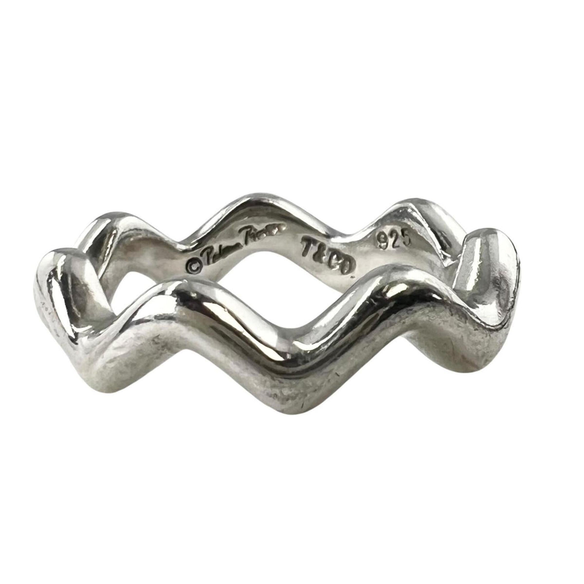 Tiffany Silver Silver 925 Band Ring (Pre-Owned)