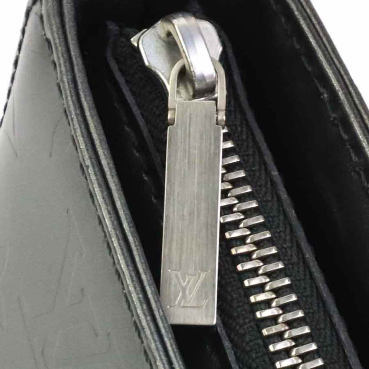 Louis Vuitton Black Gray Monogram Mat Shoulder Bag (Pre-Owned)