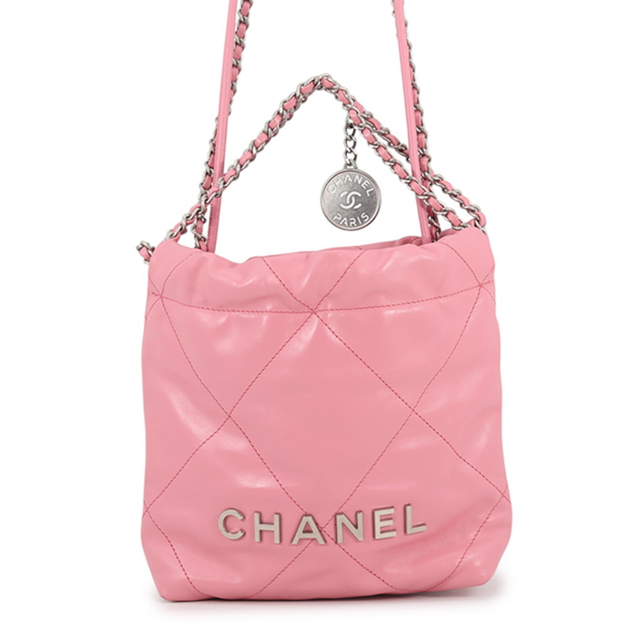 Chanel Pink Handbag Shoulder Bag (Pre-Owned)