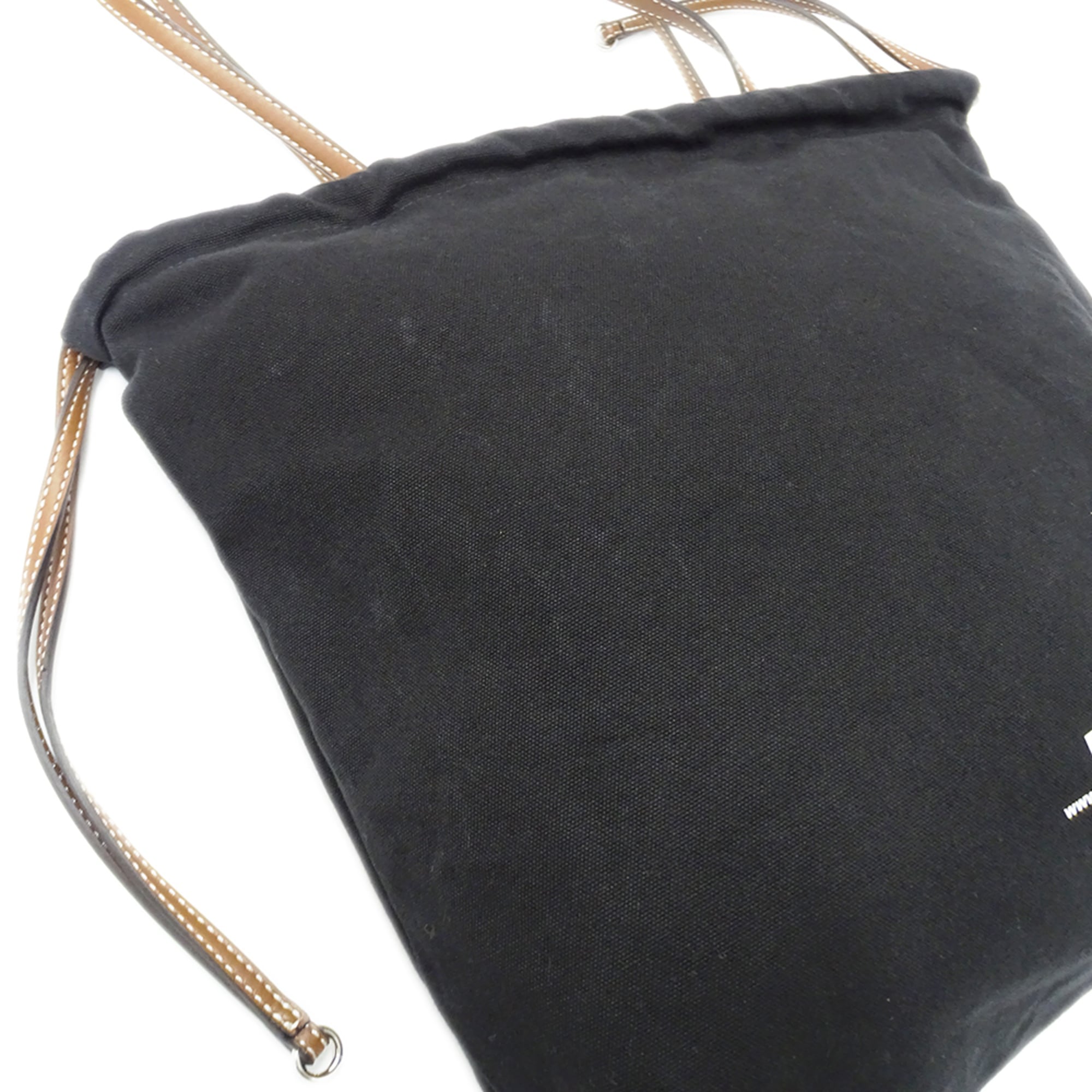 Stella Mccartney Black Canvas Handbag Tote Bag (Pre-Owned)
