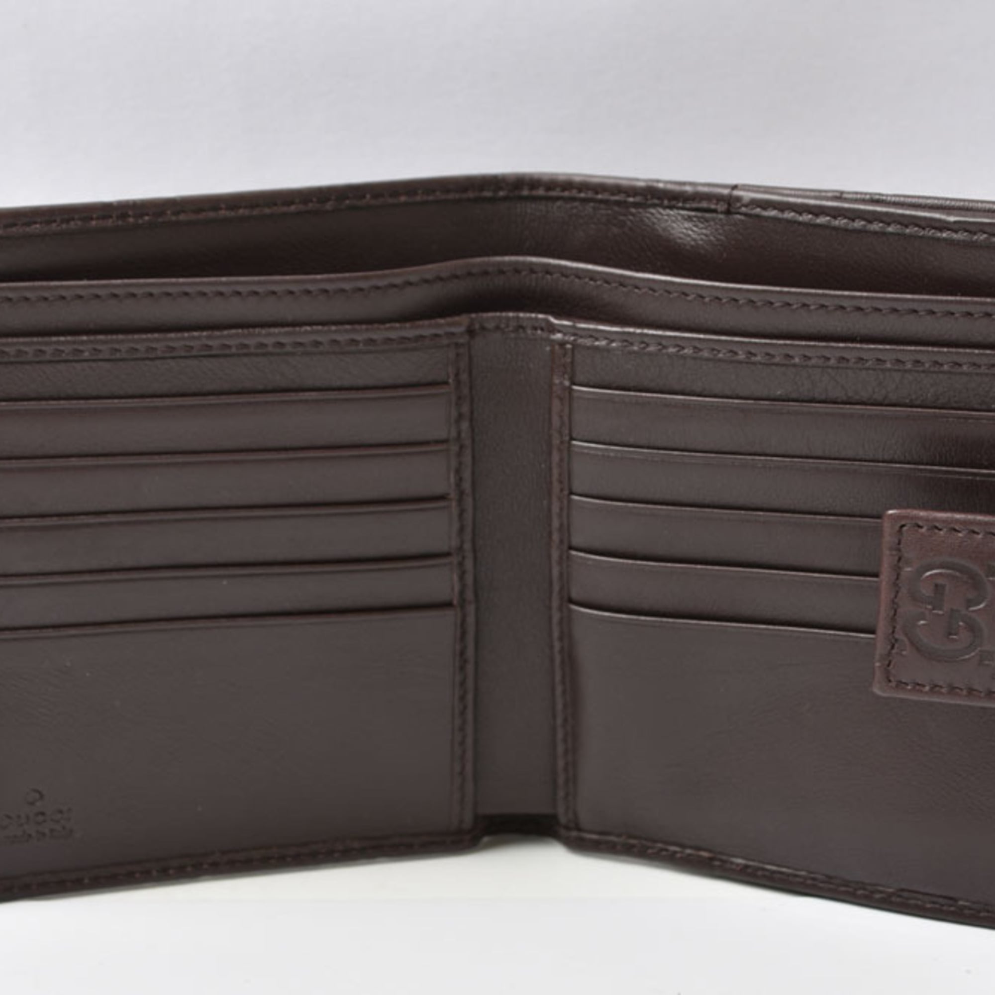 Gucci Dark Brown Leather Wallet (Bi-Fold) (Pre-Owned)