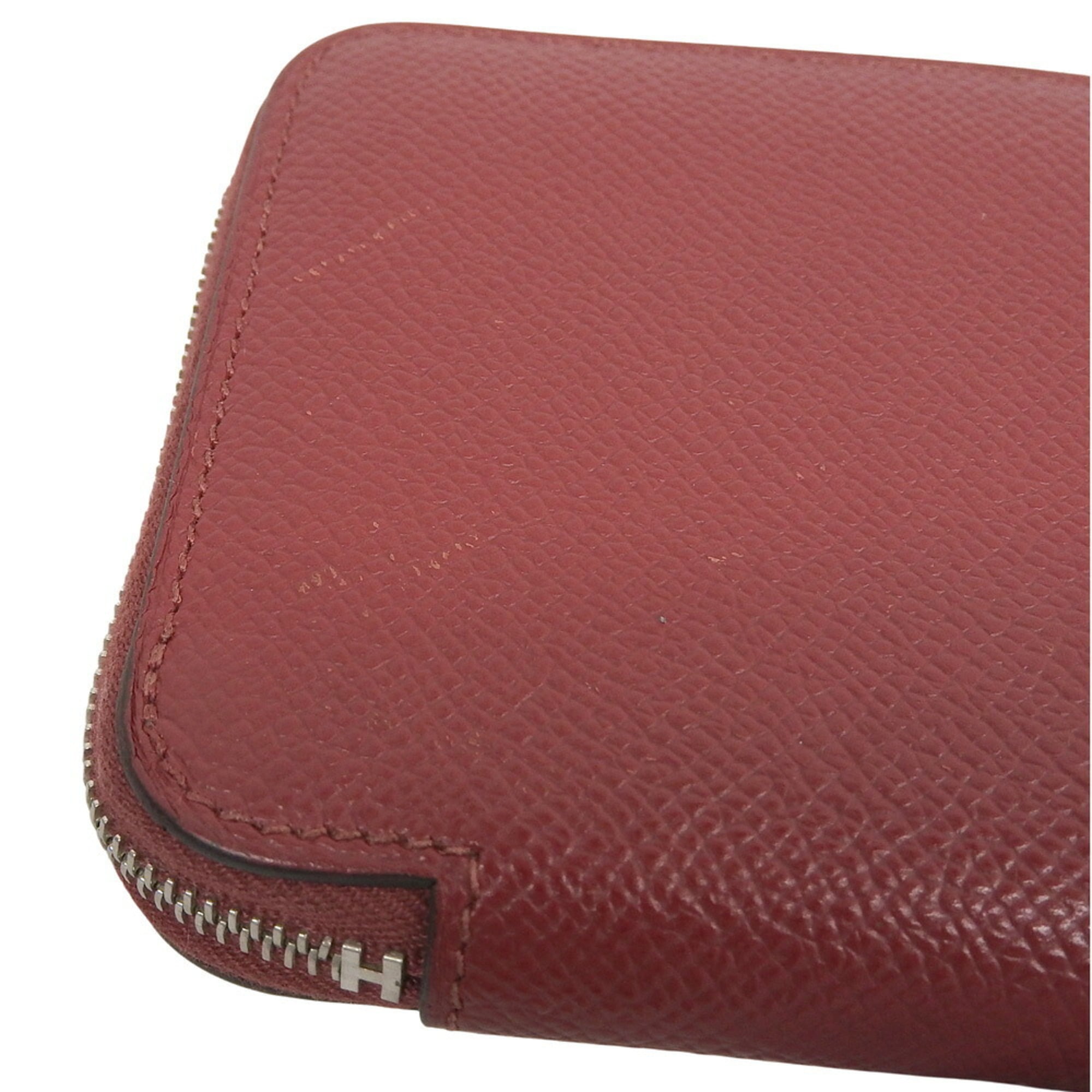 Hermes Red Color Epsom Leather Coin Purse/Coin Case (Pre-Owned)