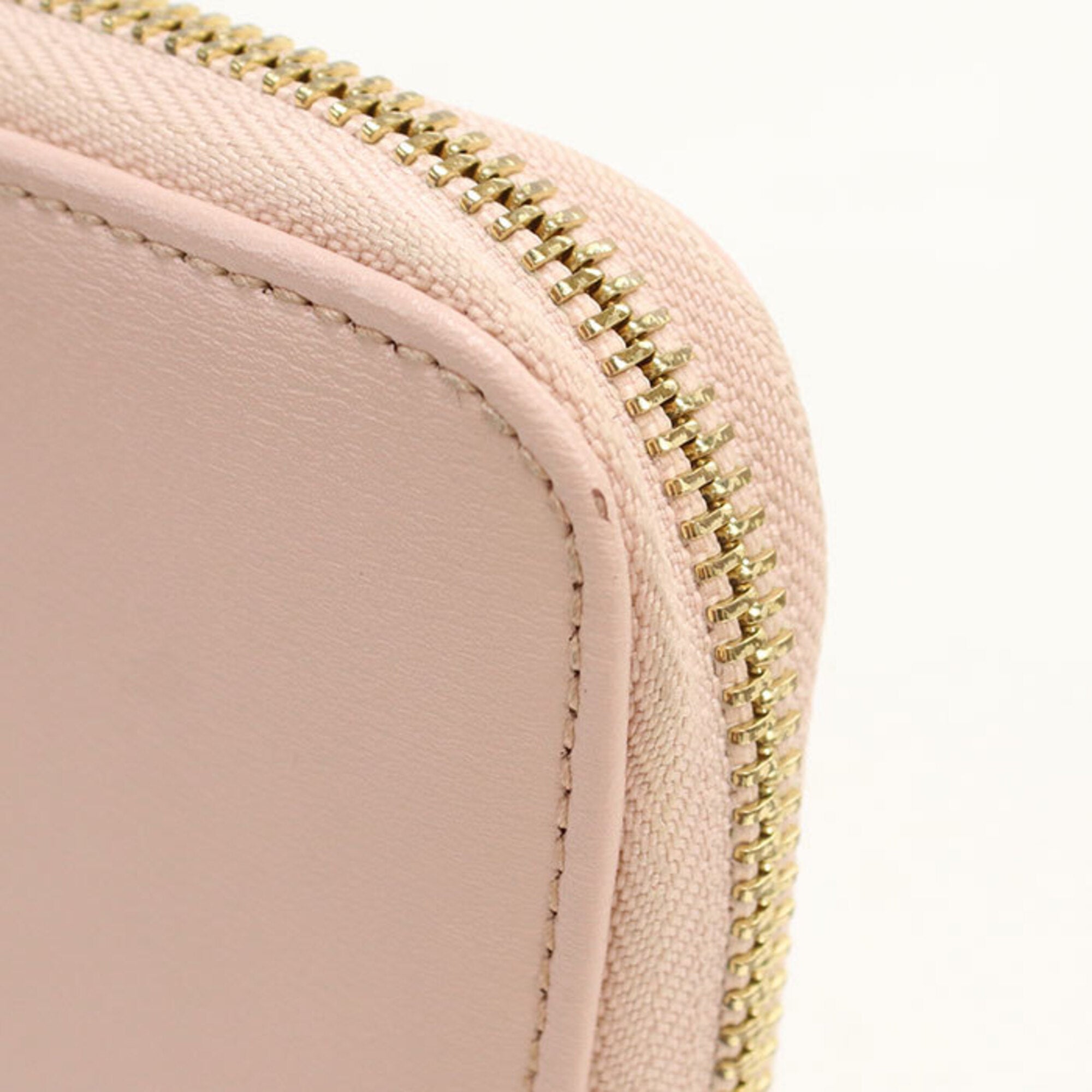 Salvatore Ferragamo Pink Leather Long Wallet (Bi-Fold) (Pre-Owned)