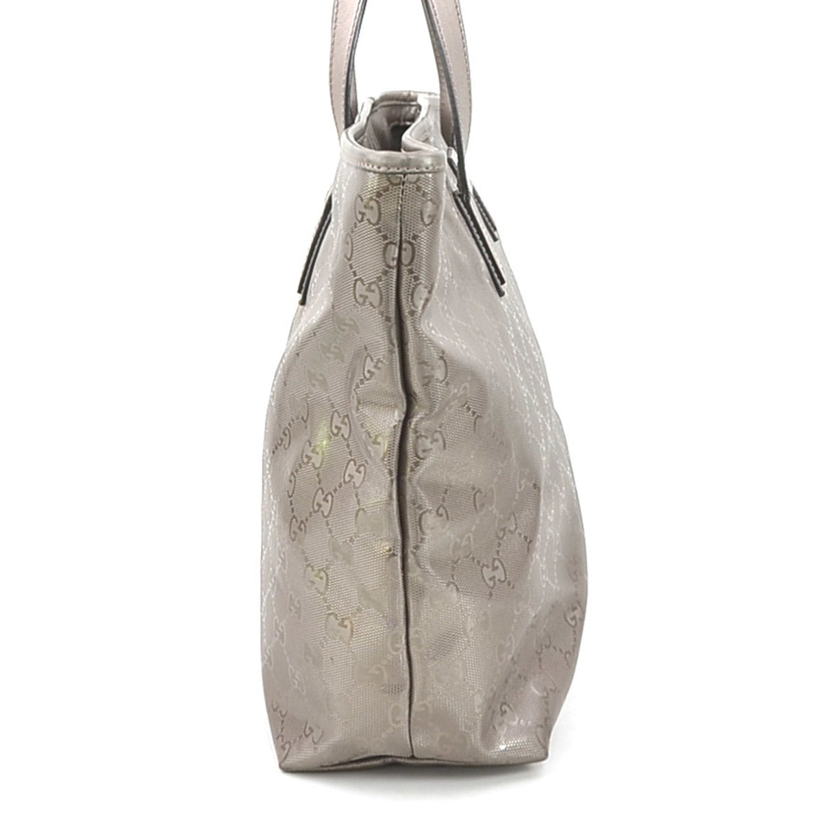 Gucci Gg Imprimé Metallic Brown Gg Imprimé Handbag (Pre-Owned)
