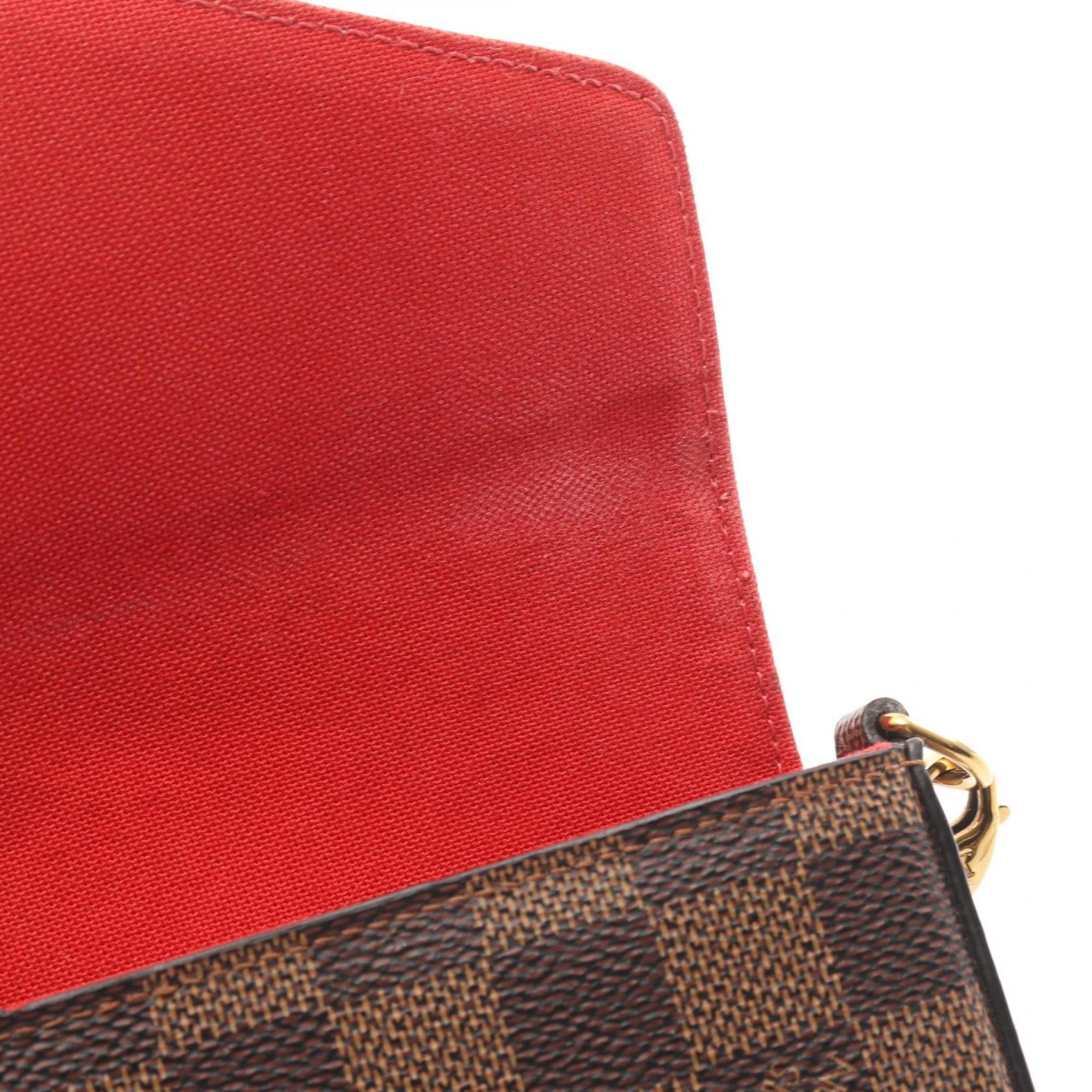 Louis Vuitton Brown Damier Canvas Ebene Coated Canvas Pochette Shoulder Bag (Pre-Owned)