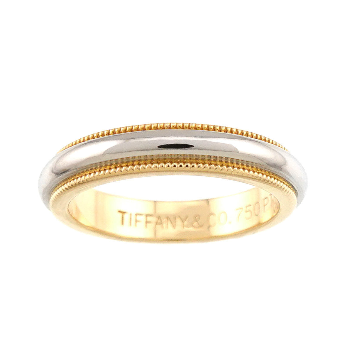 Tiffany Yellow Gold (18K) Platinum 950 Band Ring (Pre-Owned)