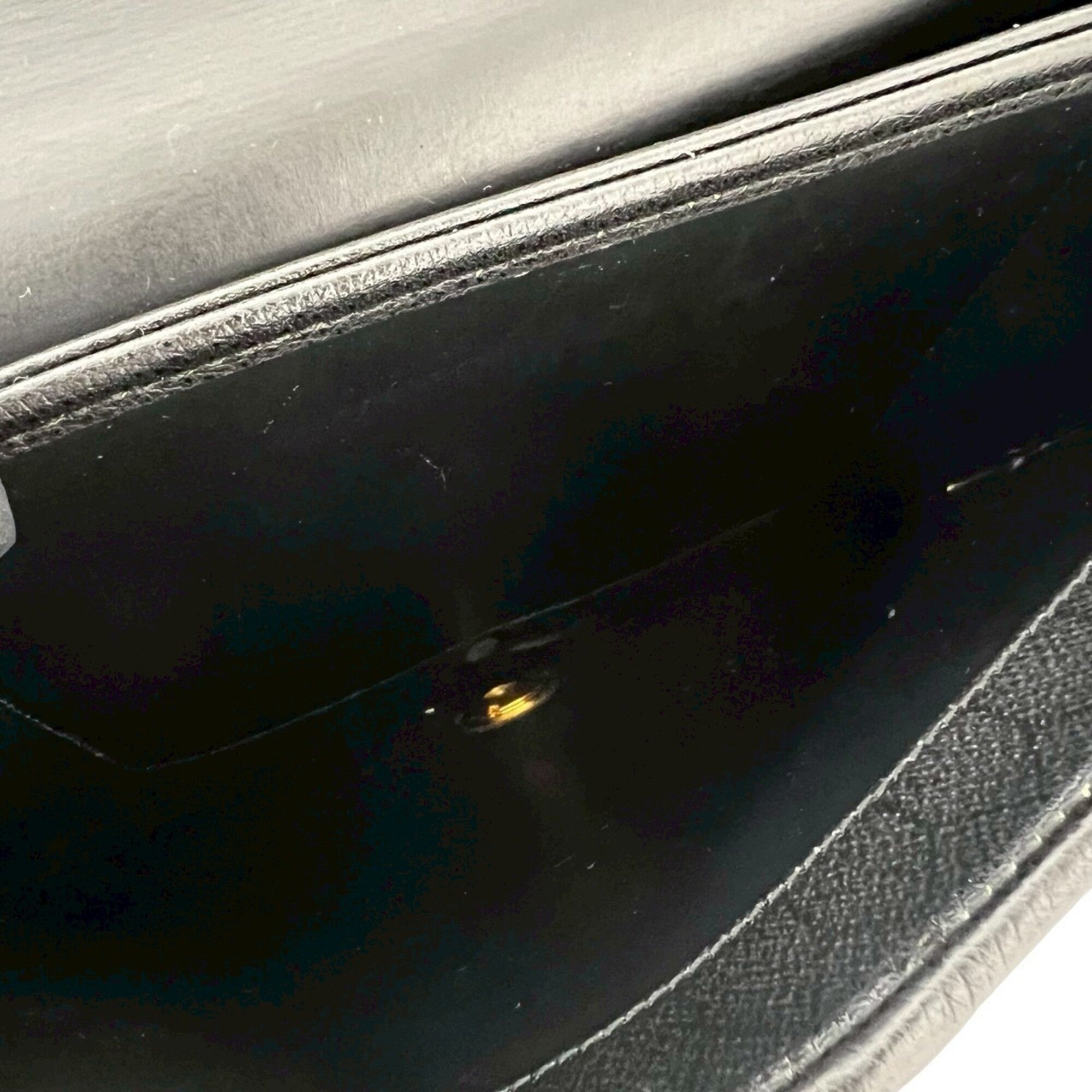Christian Dior Black Leather Pochette Shoulder Bag (Pre-Owned)