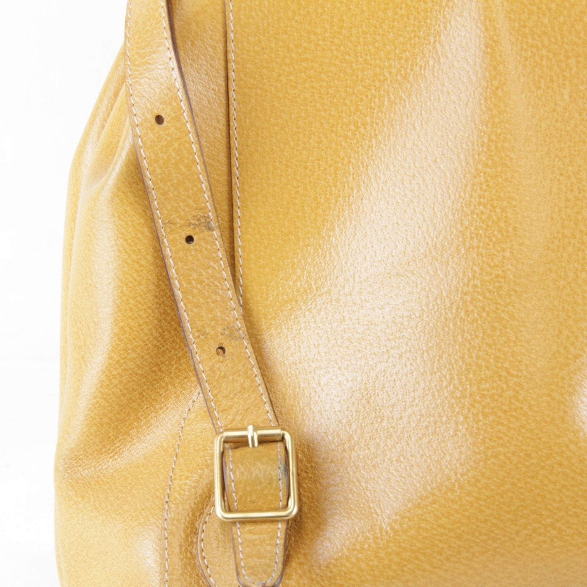 Gucci Black Leather Bamboo Backpack (Pre-Owned)