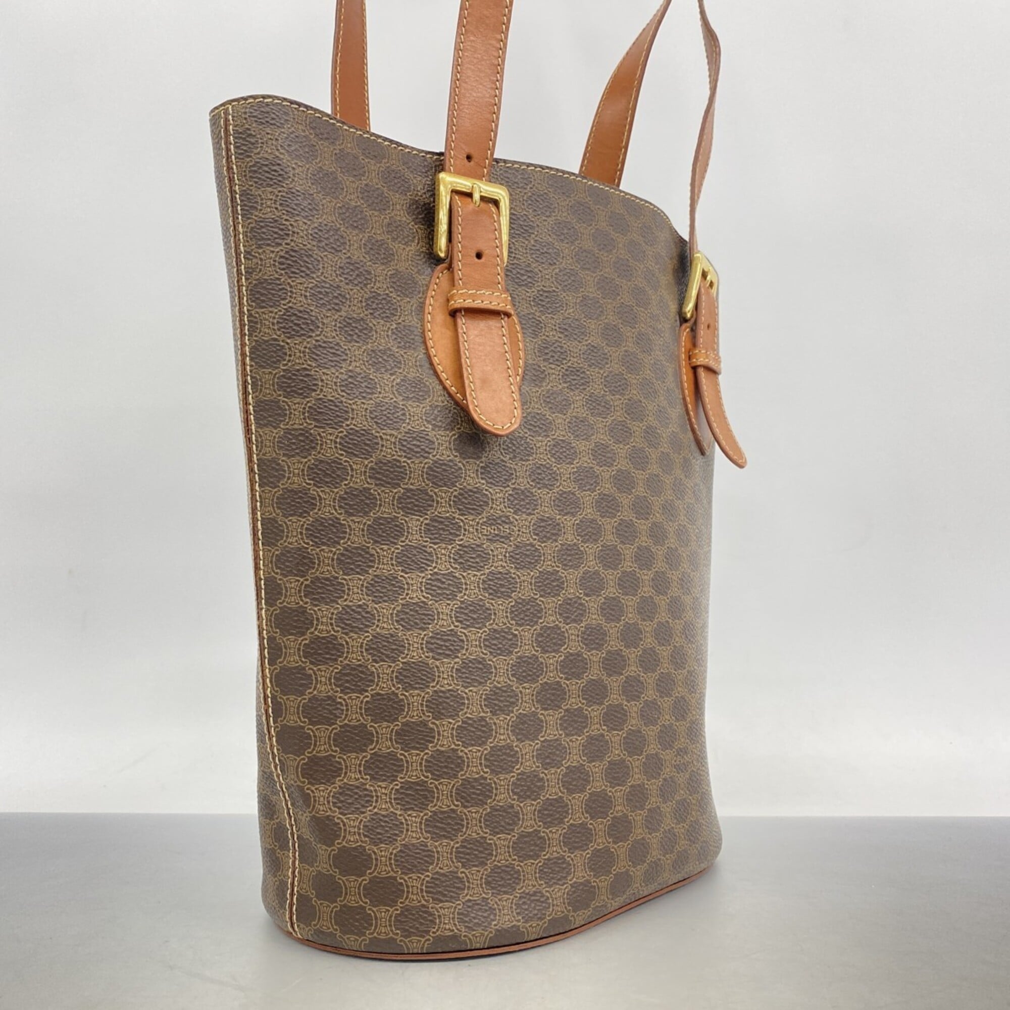 Celine Brown Pvc Tote Bag (Pre-Owned)