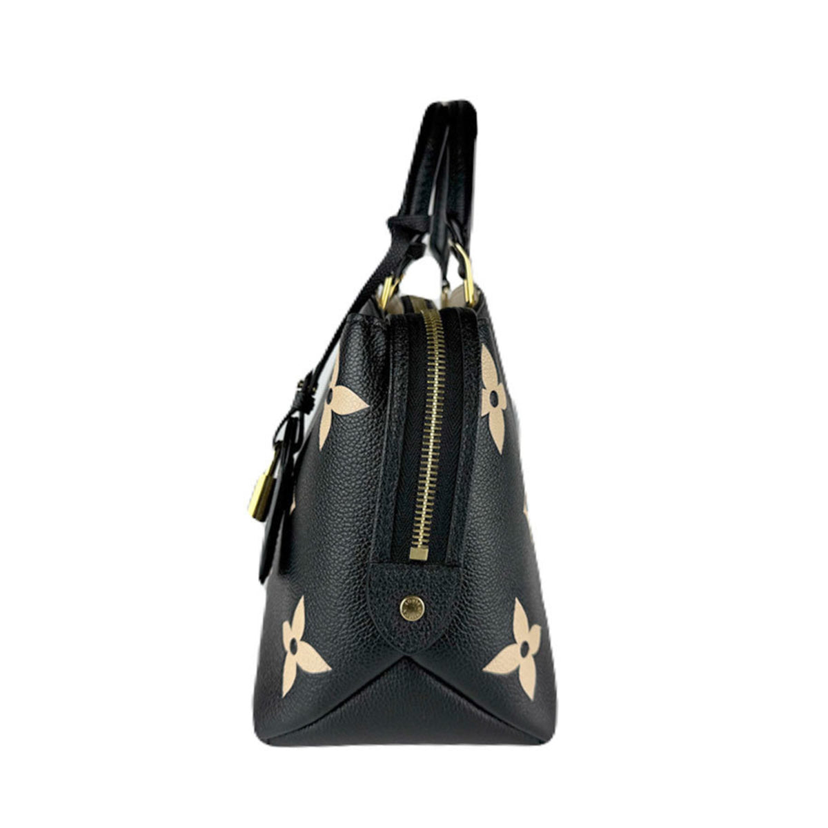 Louis Vuitton Beige Black Monogram Empreinte Handbag Shoulder Bag (Pre-Owned)