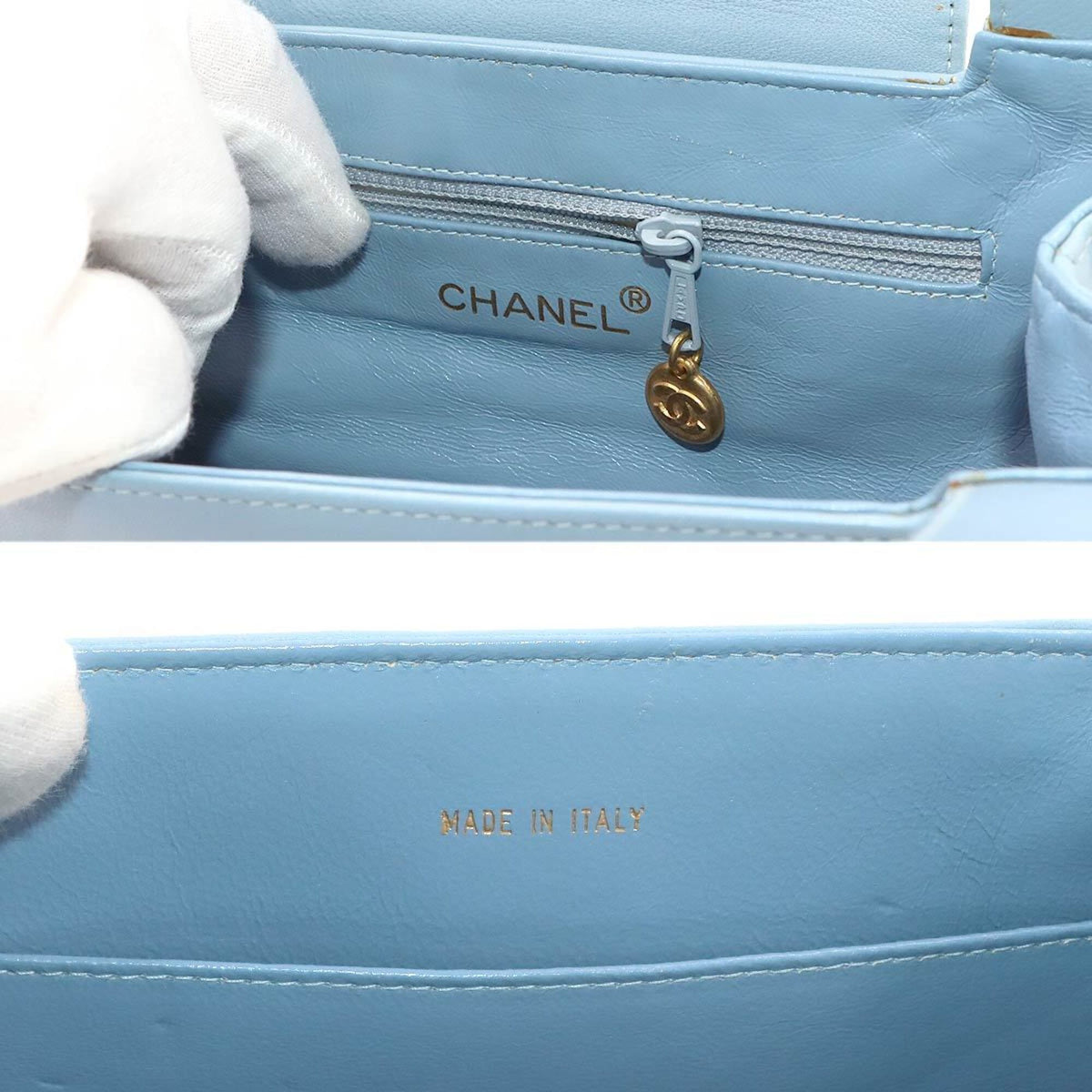 Chanel Light Blue Handbag (Pre-Owned)