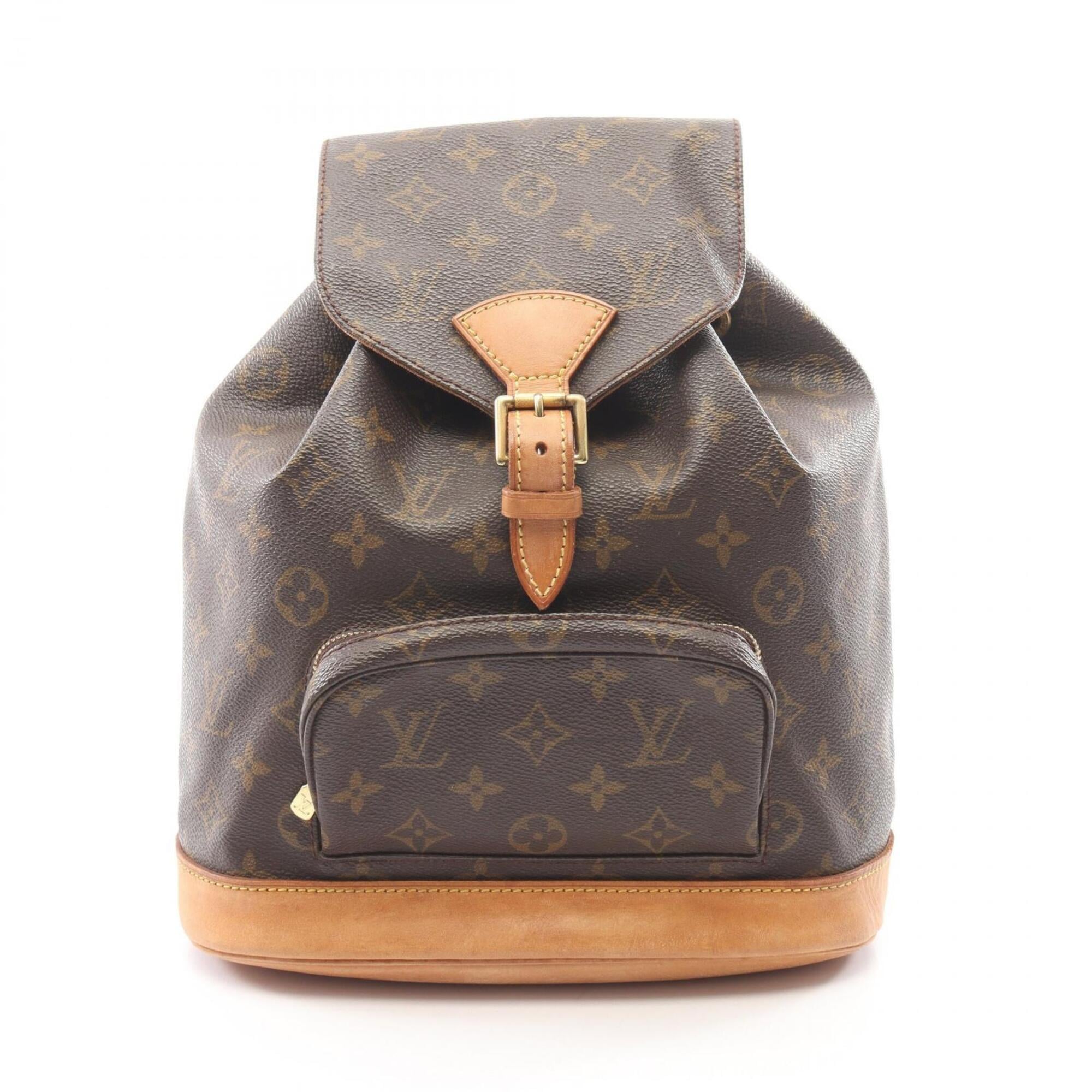 Louis Vuitton Brown Monogram Coated Canvas Pvc Leather Backpack Handbag (Pre-Owned)