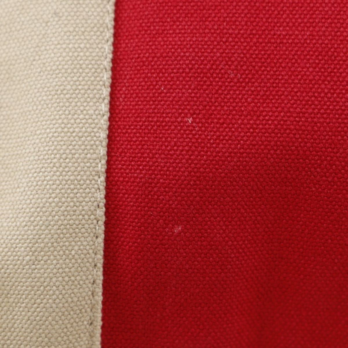 Hermes Red Color Cotton Clutch Bag (Pre-Owned)