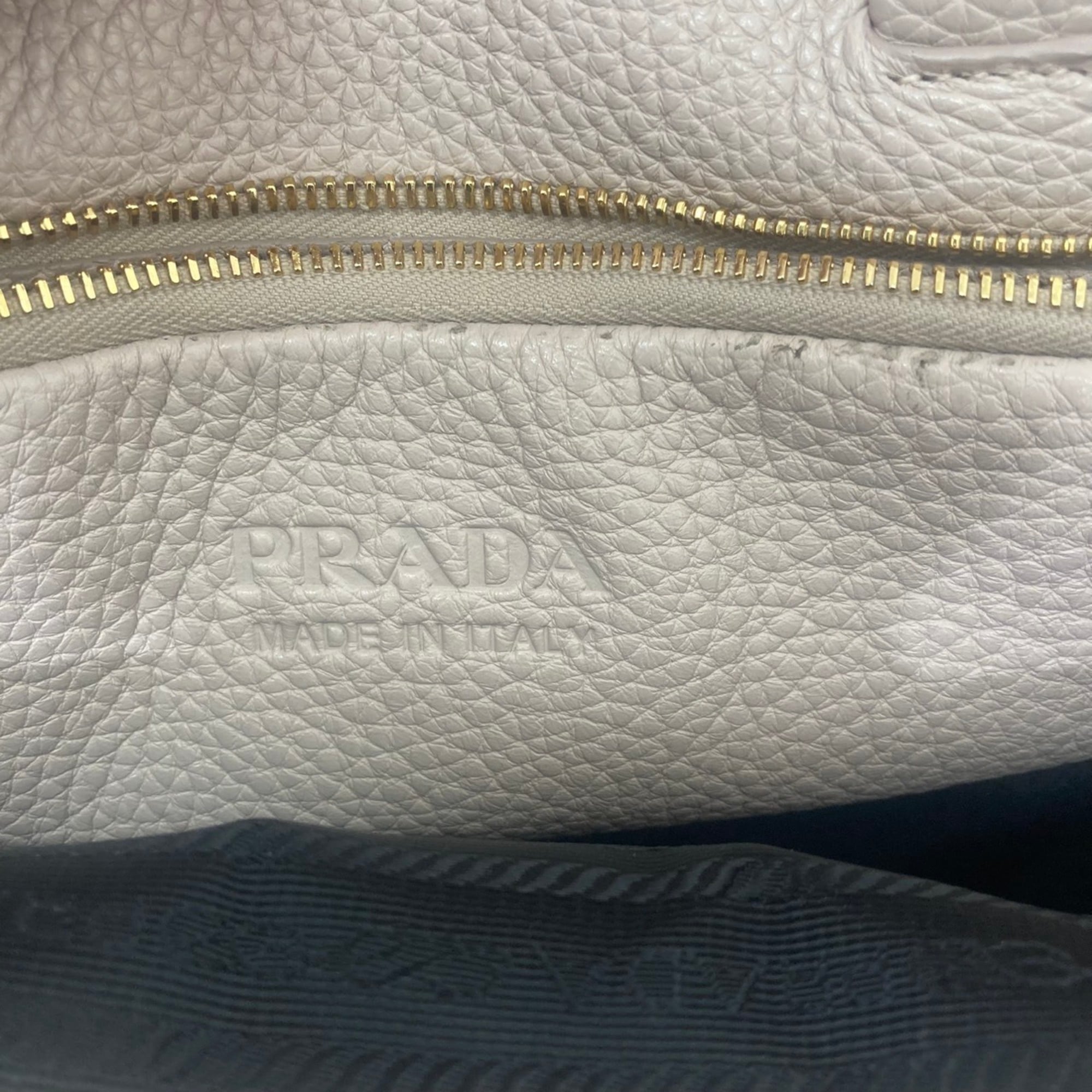 Prada Pink Beige Handbag Tote Bag (Pre-Owned)