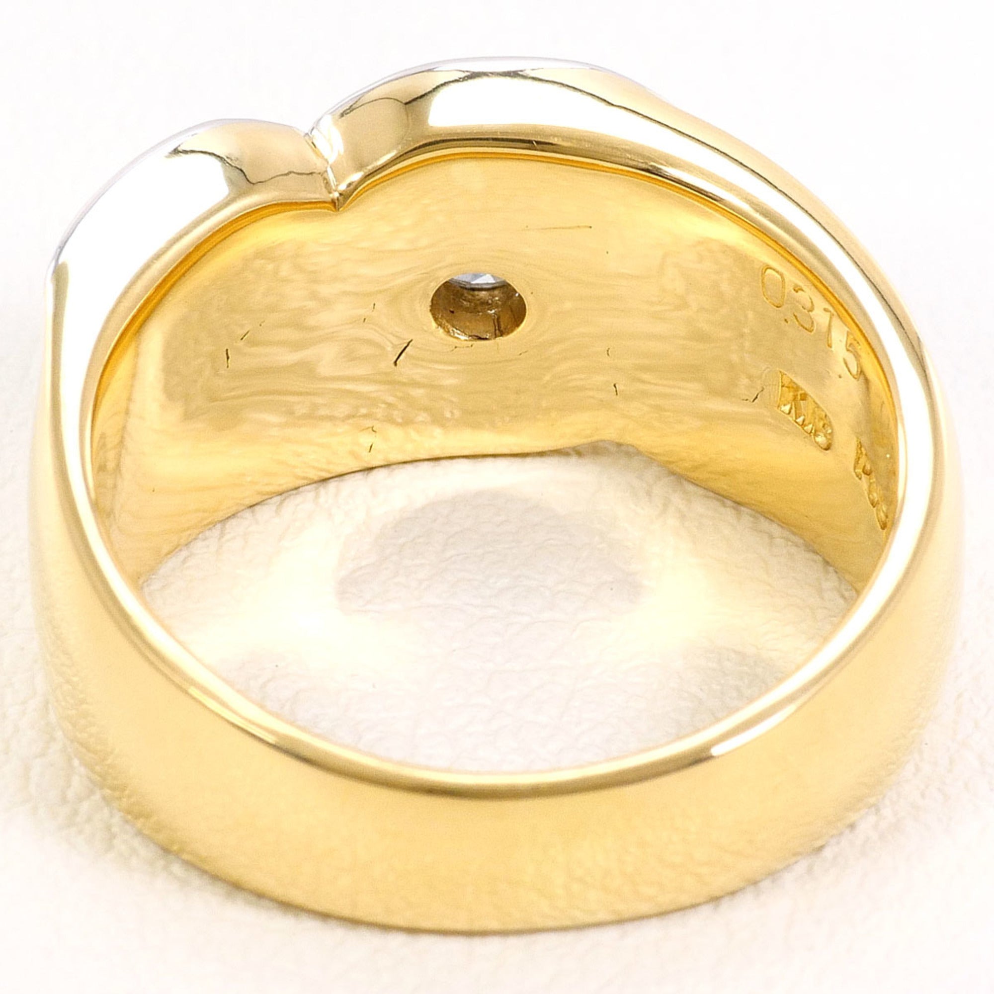 Unbranded Platinum Yellow Gold Yellow Gold (18K) Platinum 900 Band Ring (Pre-Owned)