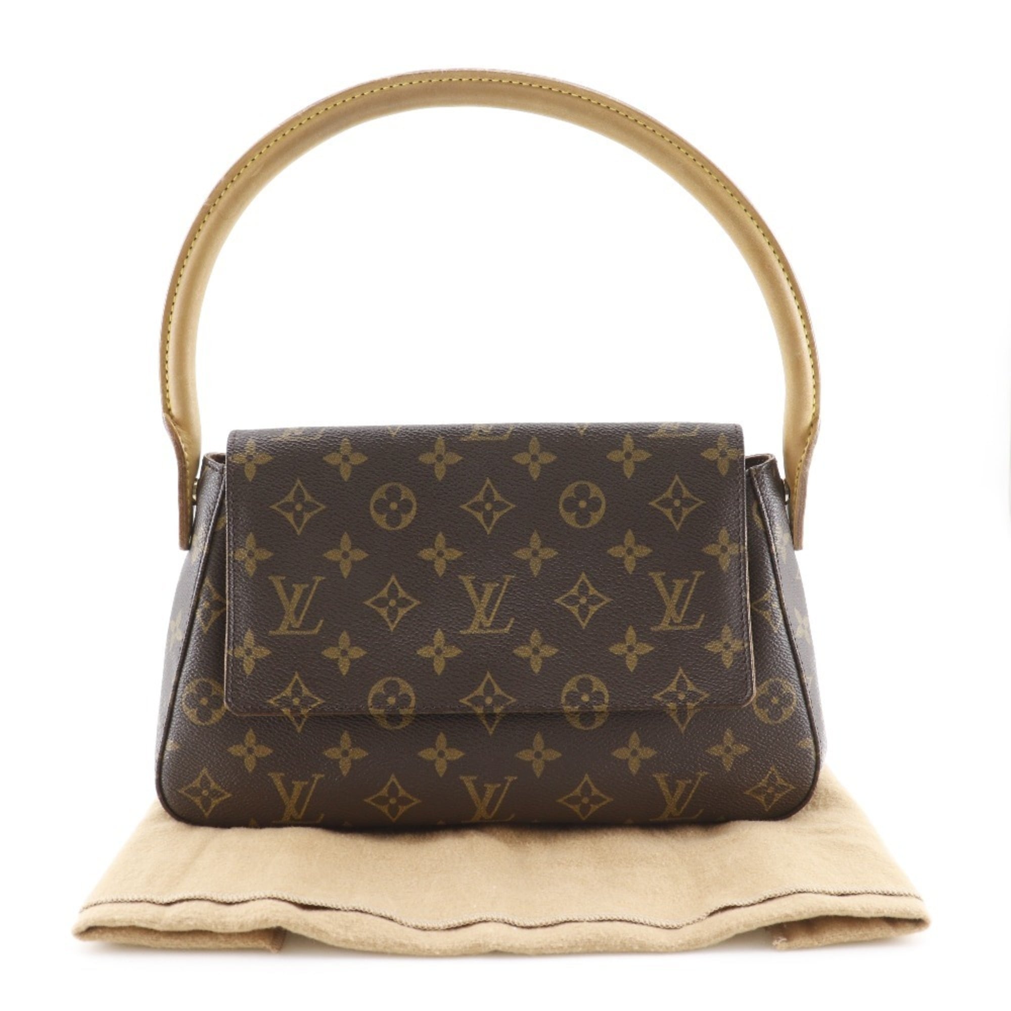 Louis Vuitton Brown Monogram Canvas Shoulder Bag (Pre-Owned)