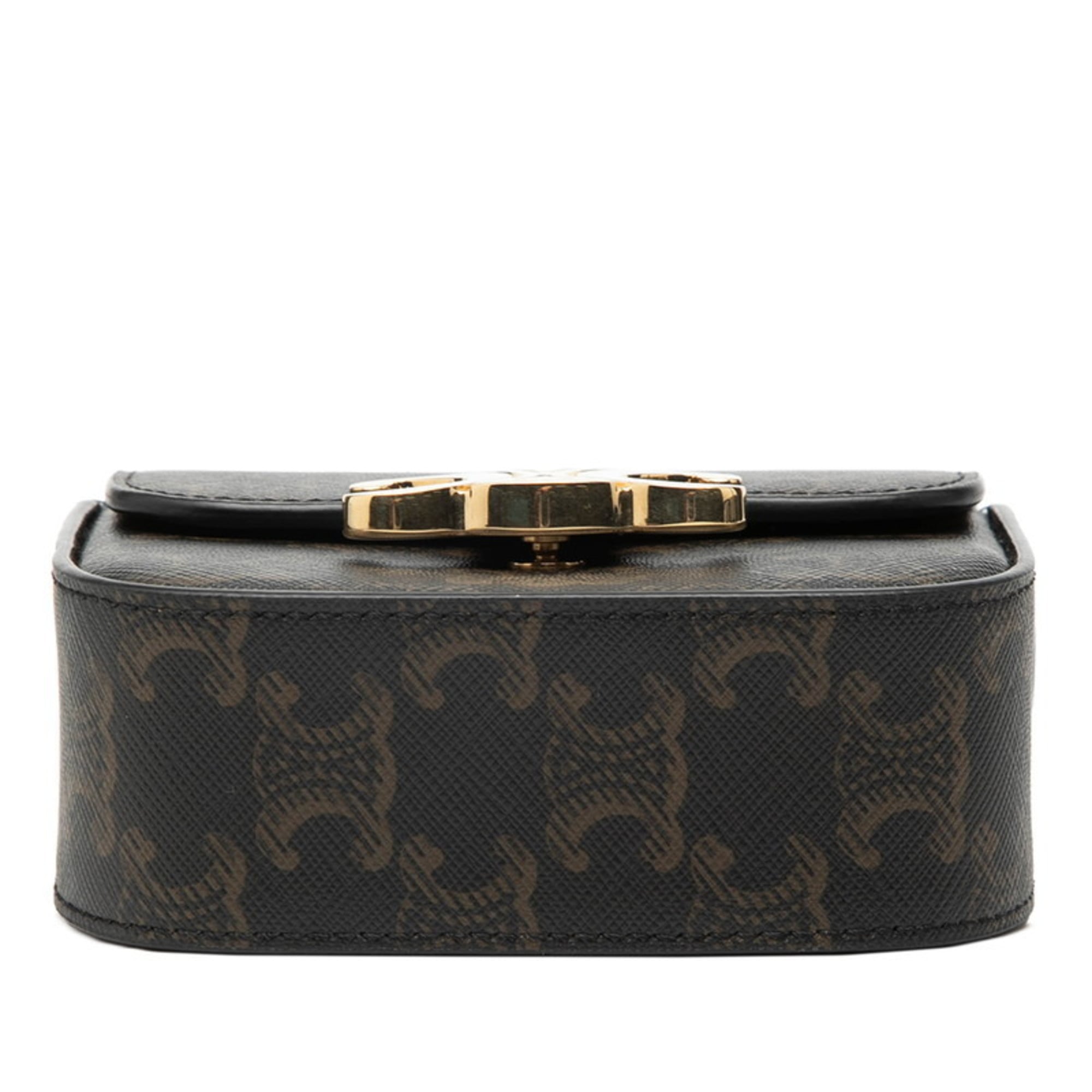 Celine Brown Pvc Leather Shoulder Bag (Pre-Owned)
