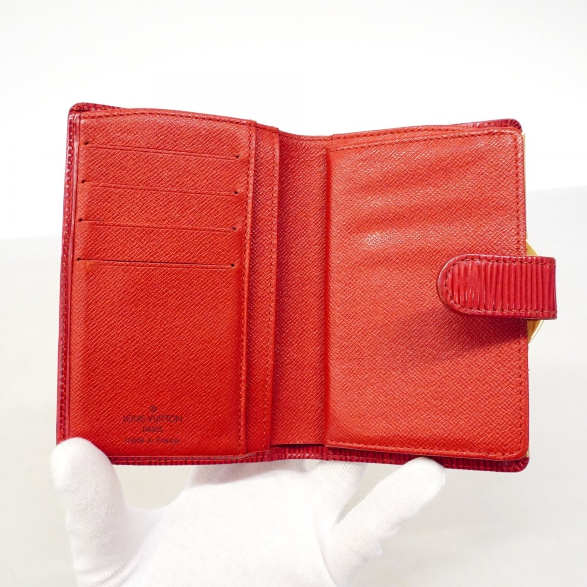 Louis Vuitton Castilian Red Wallet (Bi-Fold) (Pre-Owned)