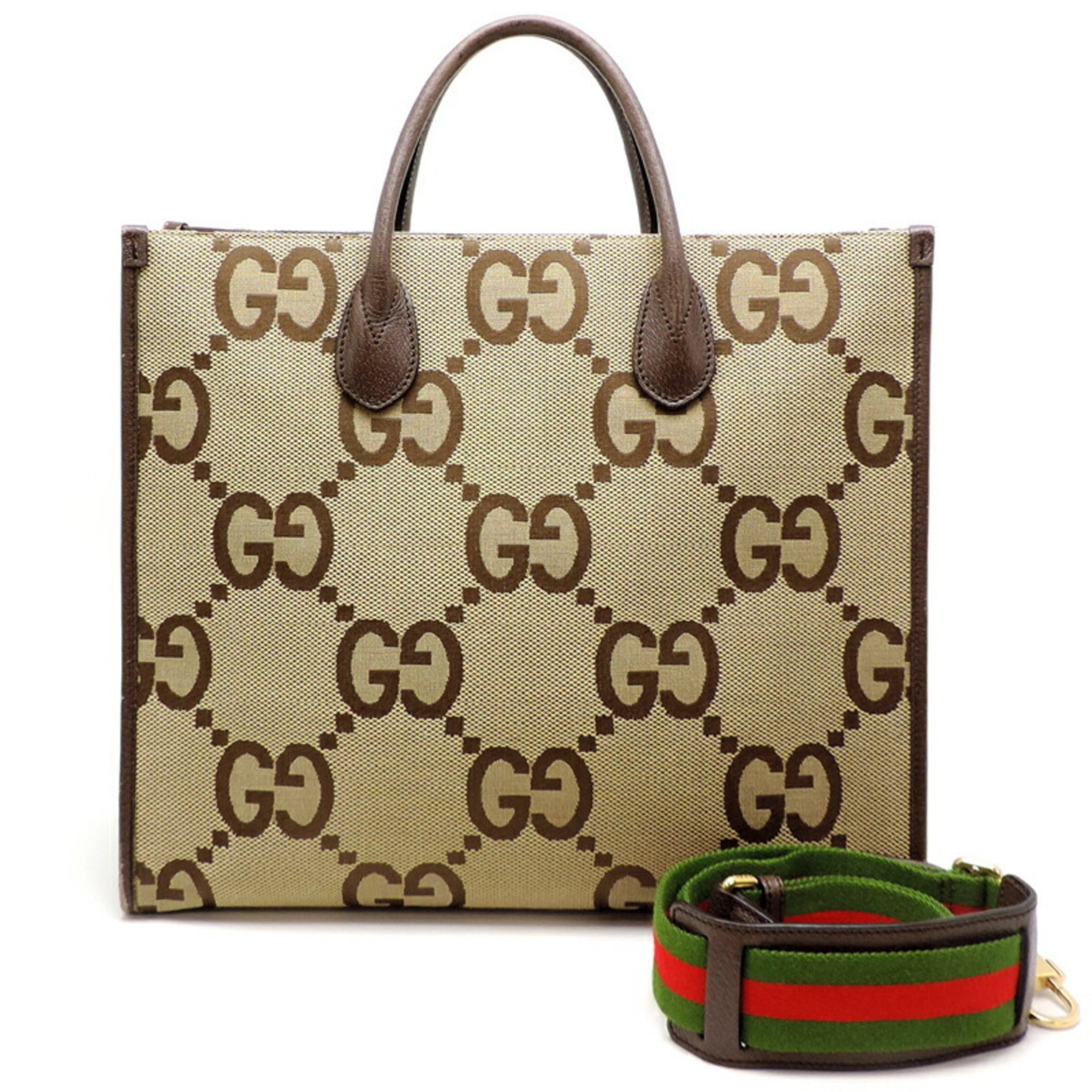 Gucci Beige Leather Tote Bag (Pre-Owned)