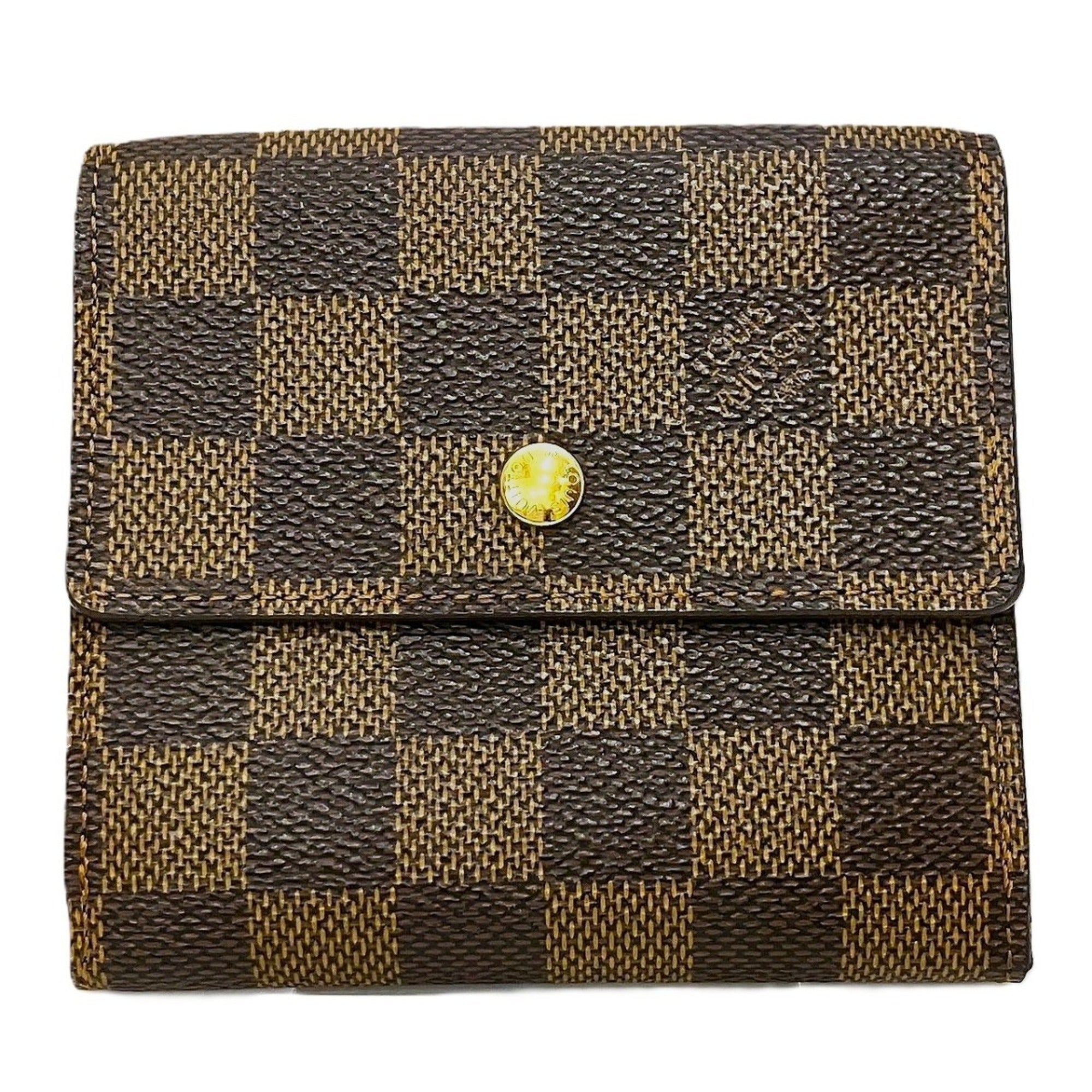 Louis Vuitton Brown Pvc Leather Wallet (Tri-Fold) (Pre-Owned)