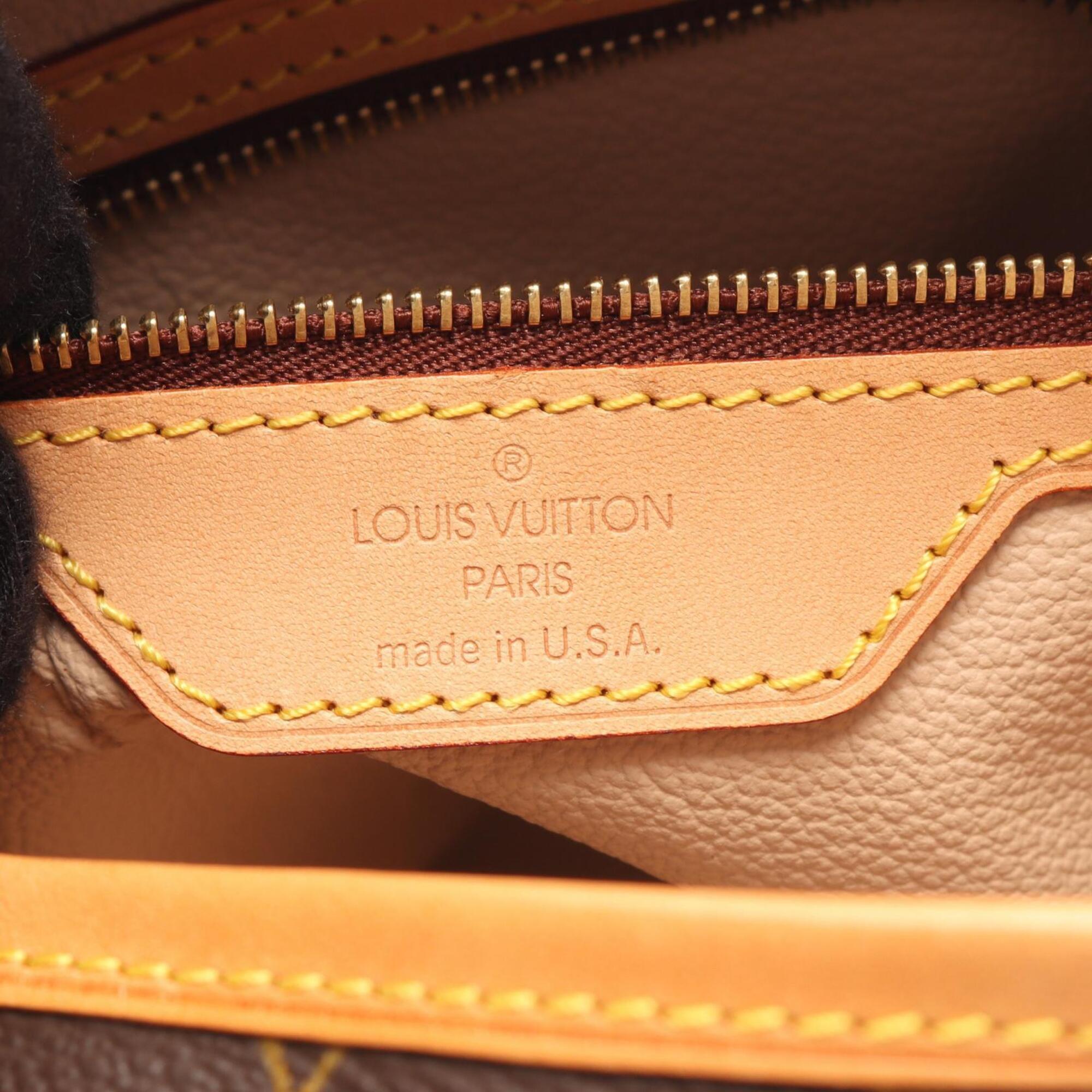 Louis Vuitton Monogram Brown Coated Canvas Leather Handbag (Pre-Owned)