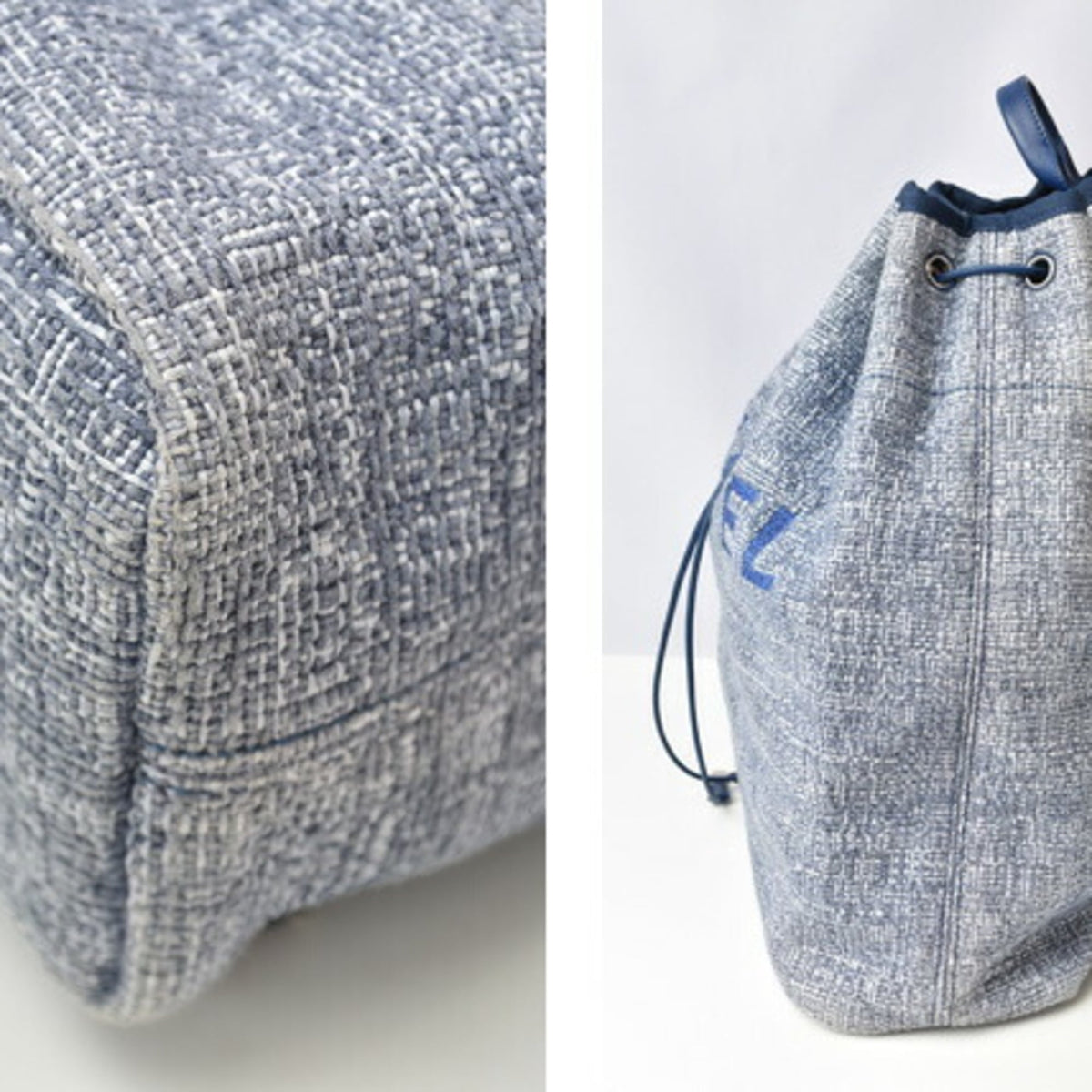 Chanel Cotton Canvas Denim Backpack (Pre-Owned)