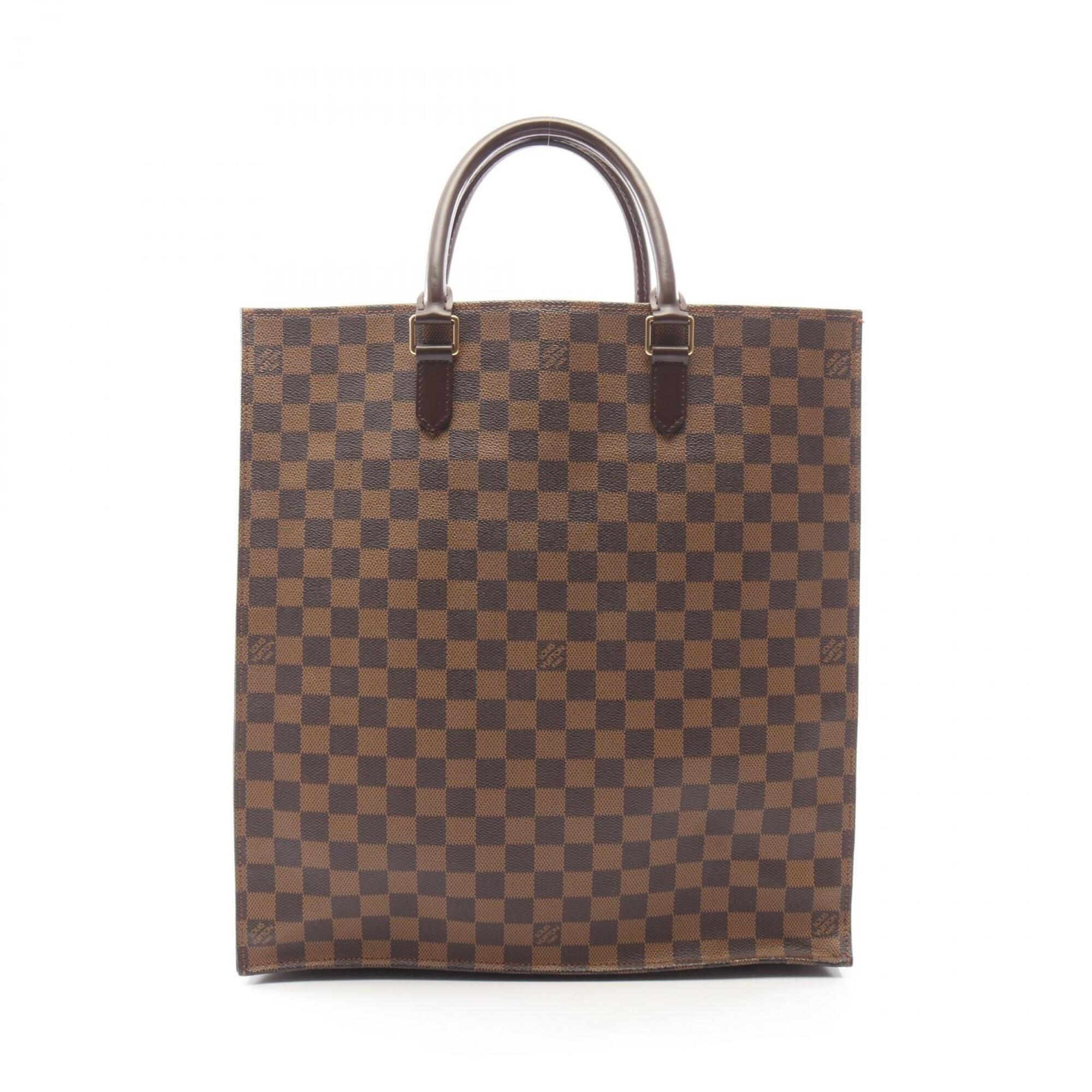 Louis Vuitton Brown Coated Canvas Pvc Leather Handbag Tote Bag (Pre-Owned)
