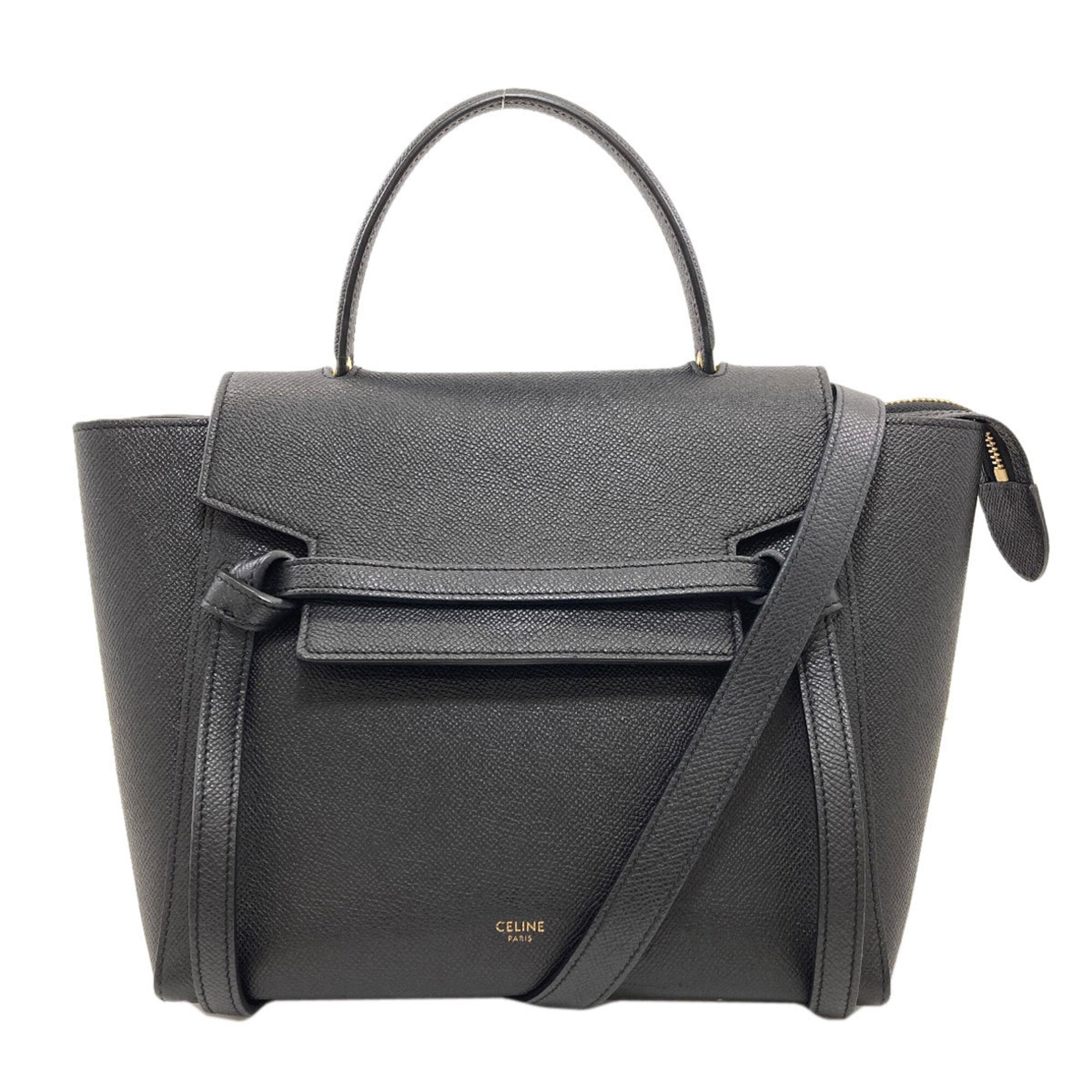 Celine Black Leather Handbag (Pre-Owned)