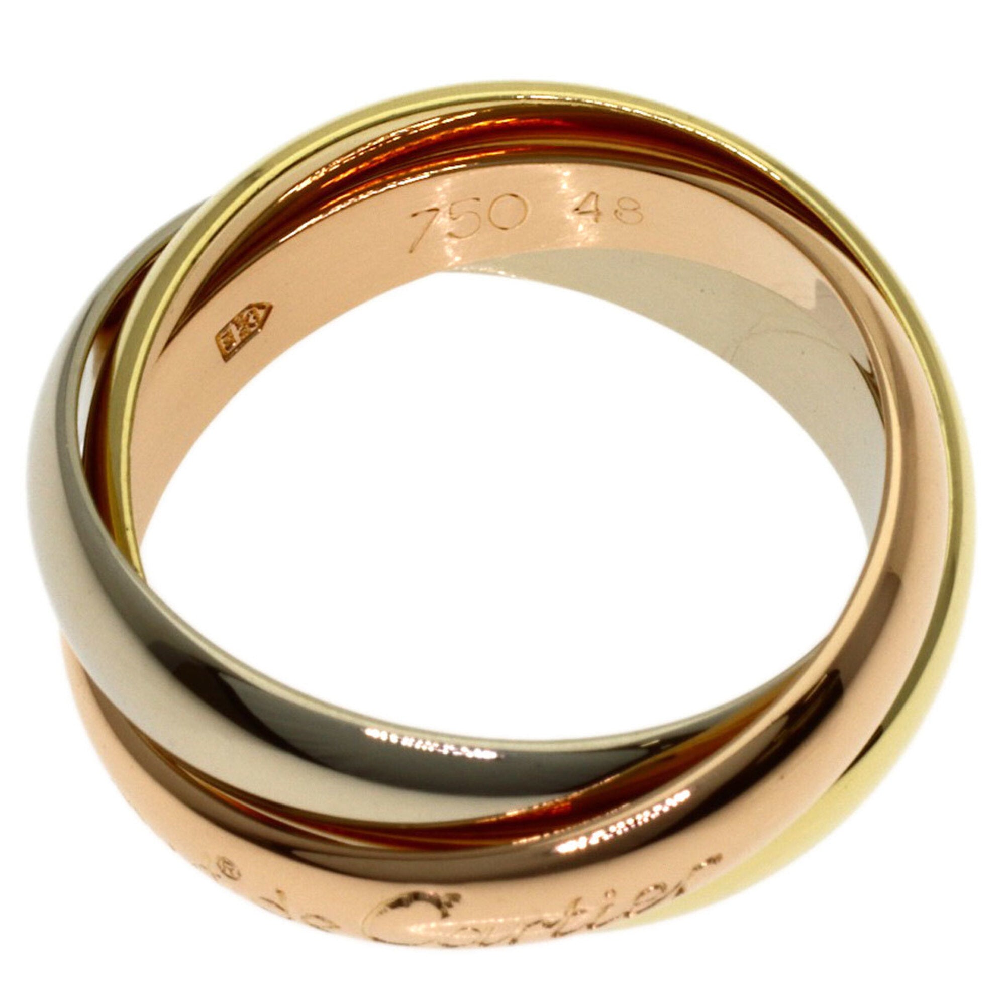 Cartier Trinity Yellow Gold (18K) Pink Gold (18K) White Gold (18K) Band Ring (Pre-Owned)
