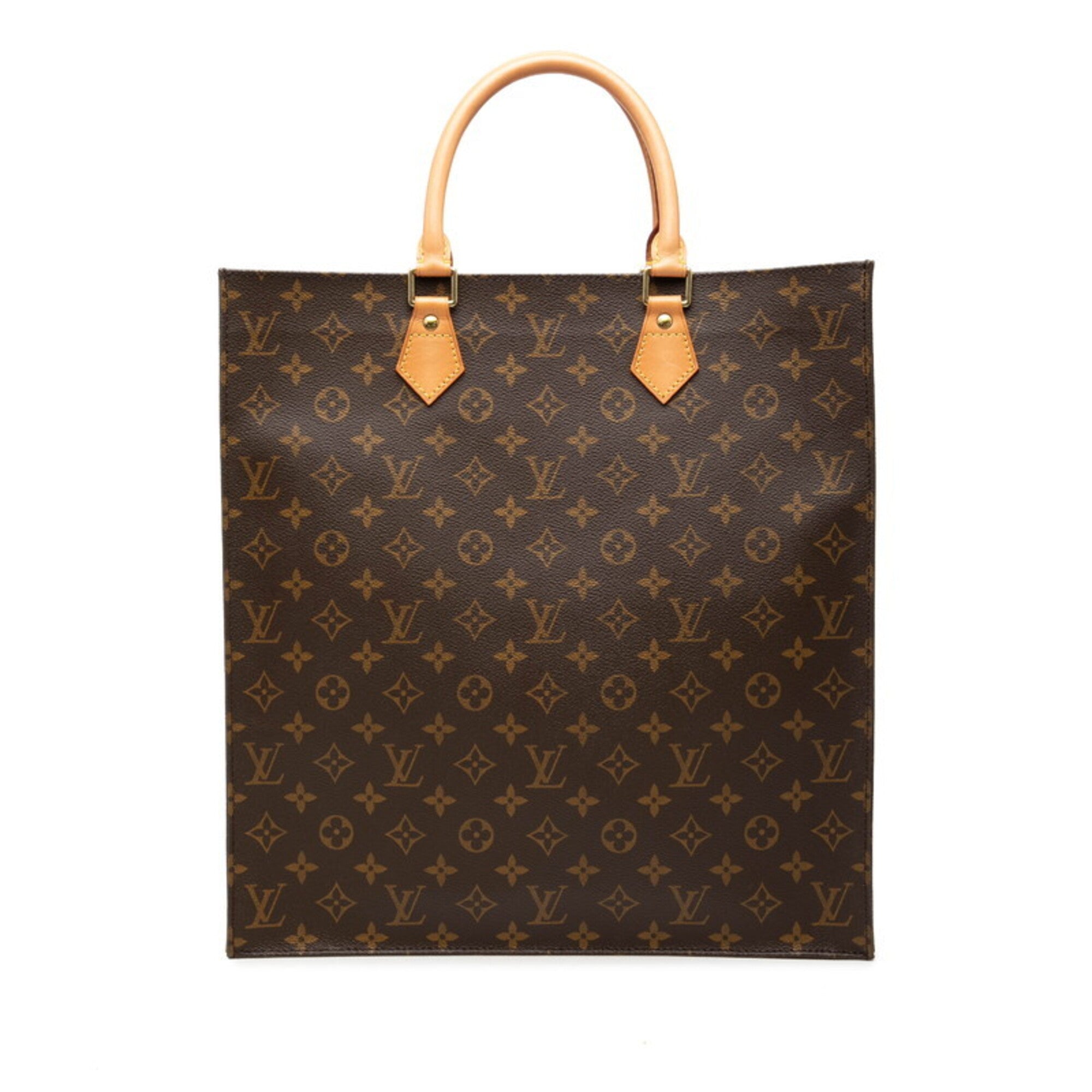 Louis Vuitton Monogram Brown Pvc Leather Handbag Tote Bag (Pre-Owned)