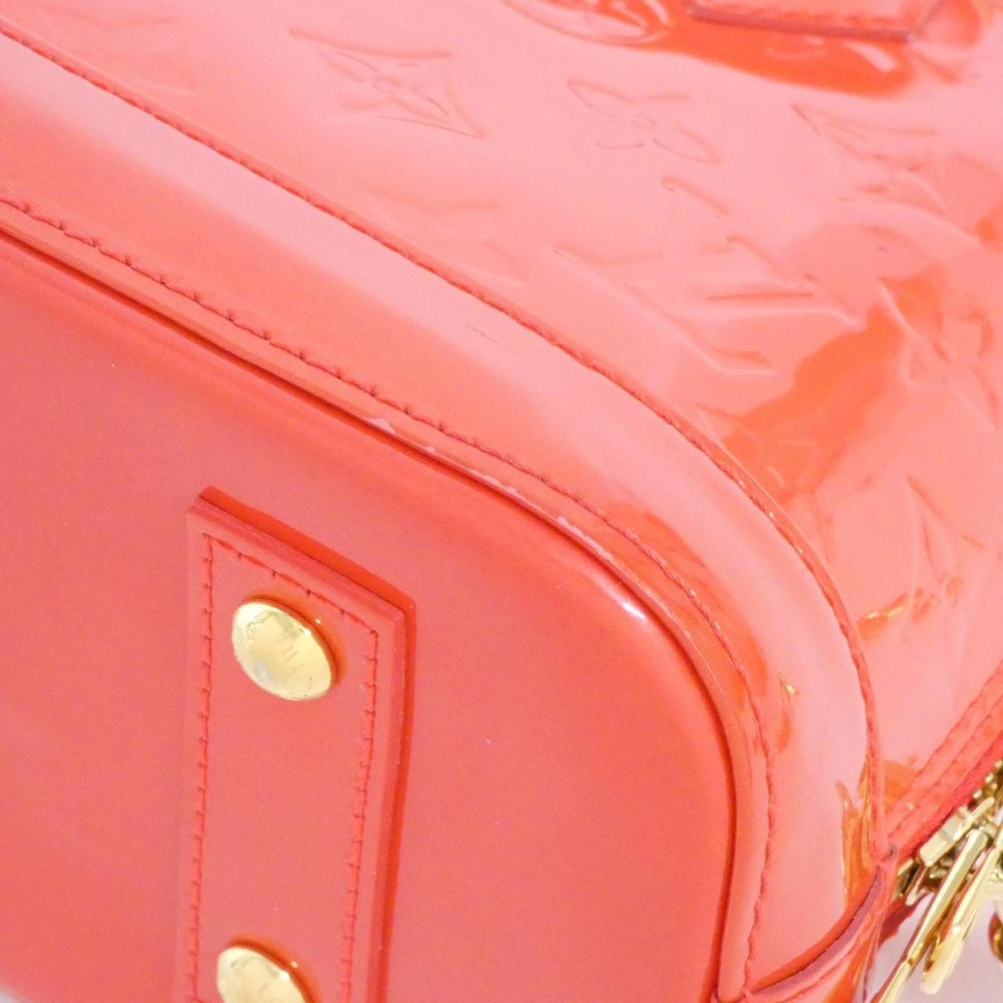 Louis Vuitton Vernis Rouge Grenadine Leather Handbag (Pre-Owned)