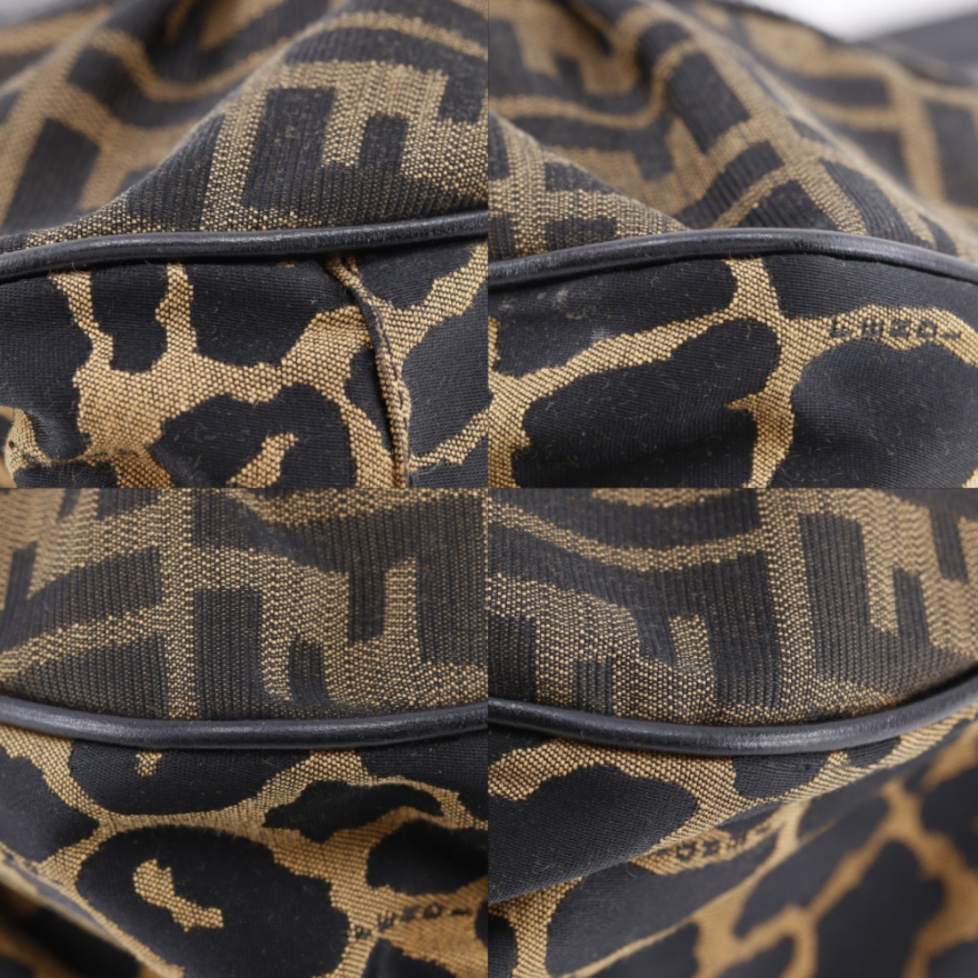 Fendi Zucca Brown Nylon Canvas Tote Bag (Pre-Owned)