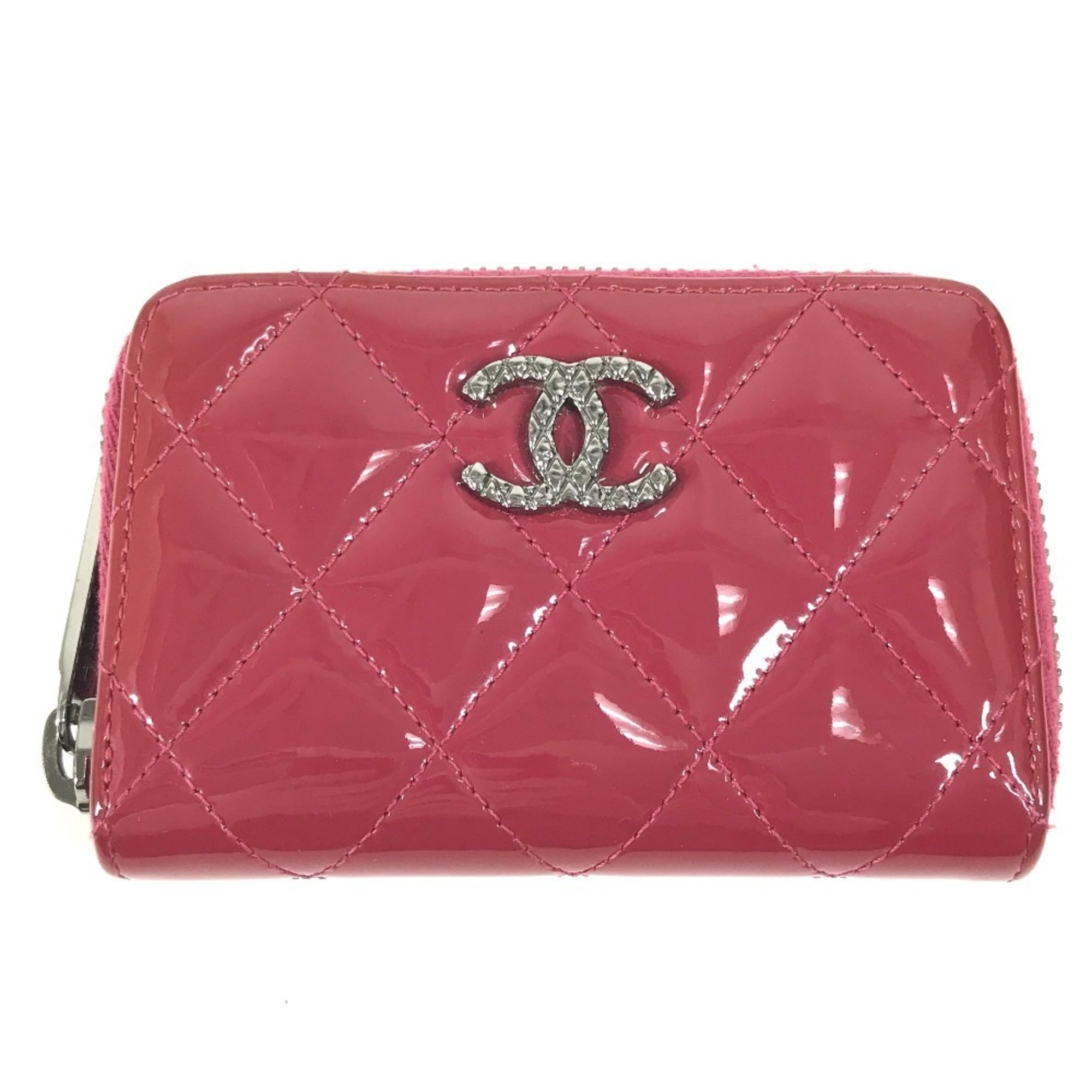 Chanel Pink Quilting Coin Purse/Coin Case (Pre-Owned)