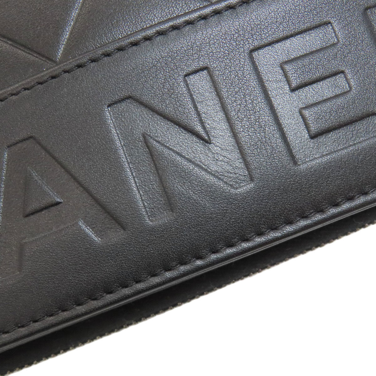 Chanel Black Leather Long Wallet (Bi-Fold) (Pre-Owned)