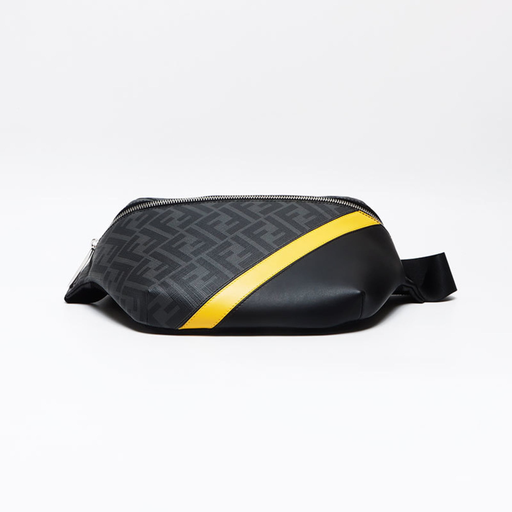 Fendi Zucchino Gray Shoulder Bag (Pre-Owned)