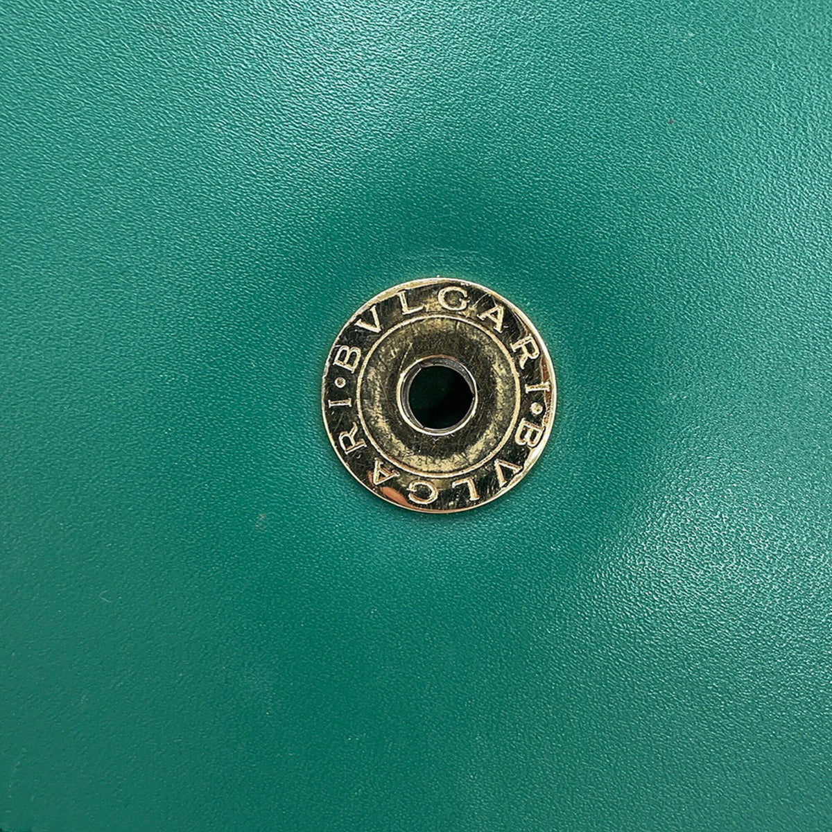Bvlgari Emerald Green Leather Handbag (Pre-Owned)