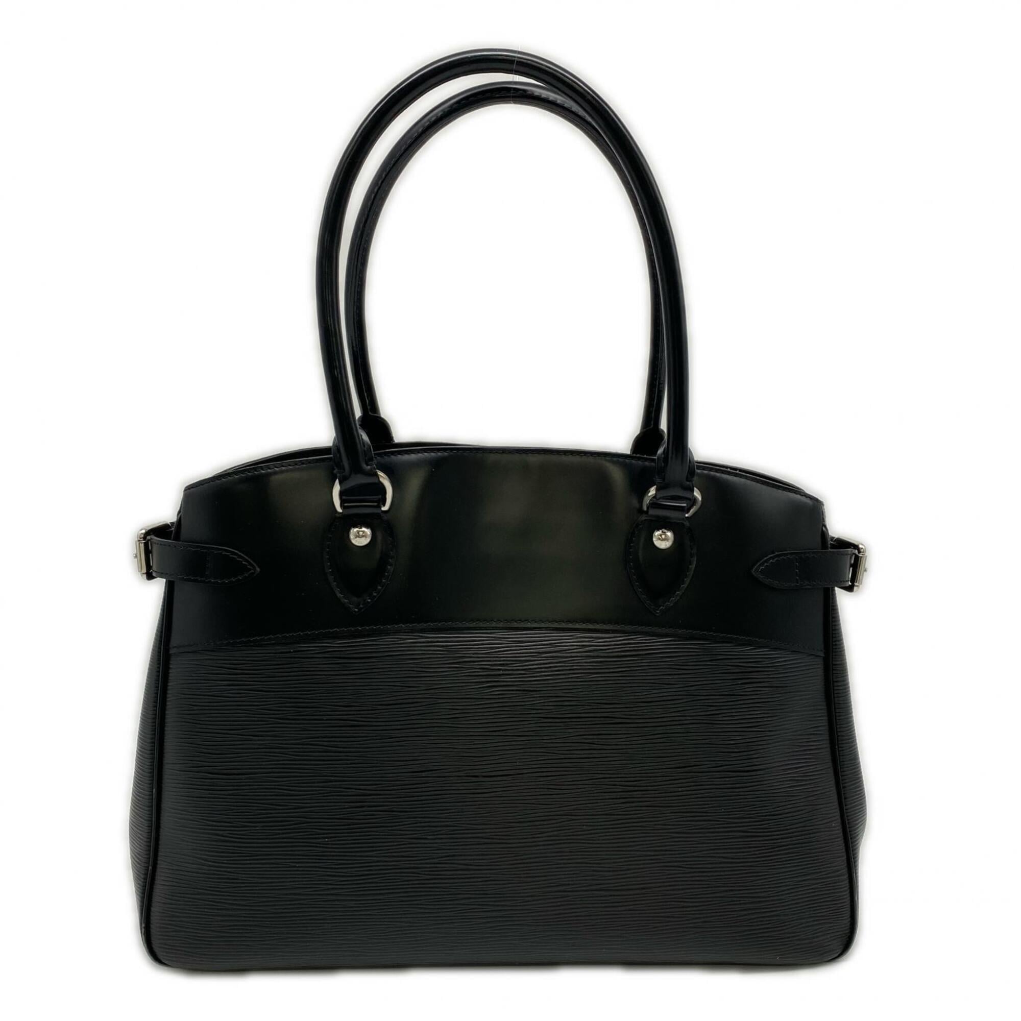 Louis Vuitton Black Leather Handbag (Pre-Owned)