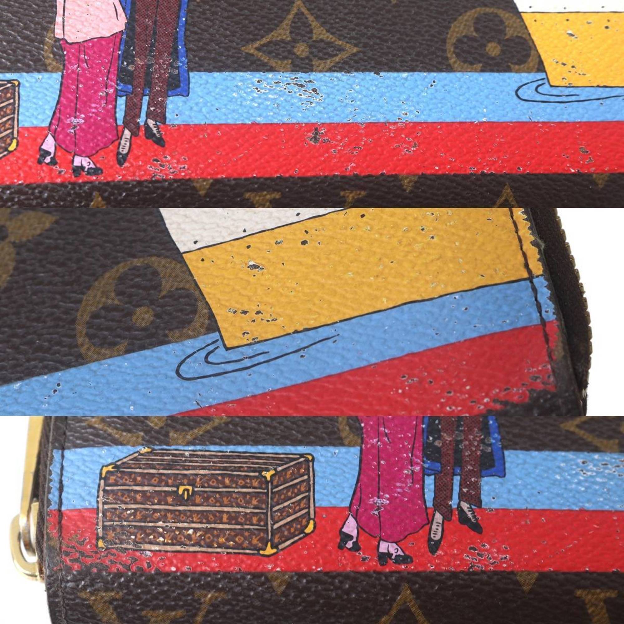 Louis Vuitton Monogram Brown Long Wallet (Bi-Fold) (Pre-Owned)