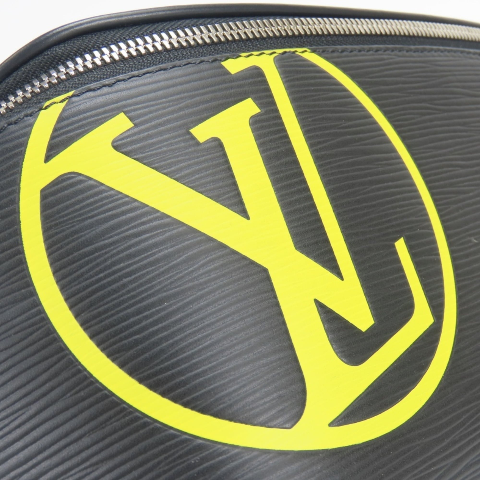 Louis Vuitton Black Noir Yellow Epi Leather Sling Bag (Pre-Owned)