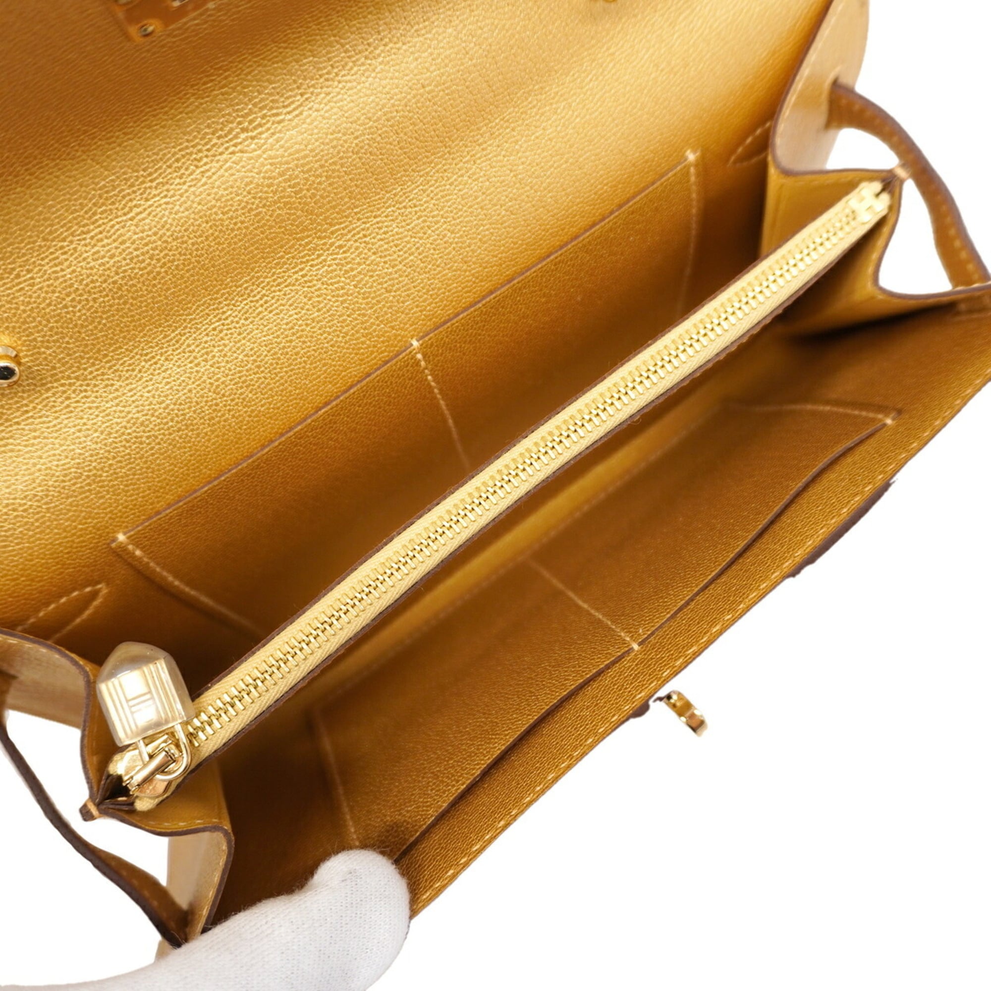 Hermes Gold Chain/Shoulder Wallet (Pre-Owned)