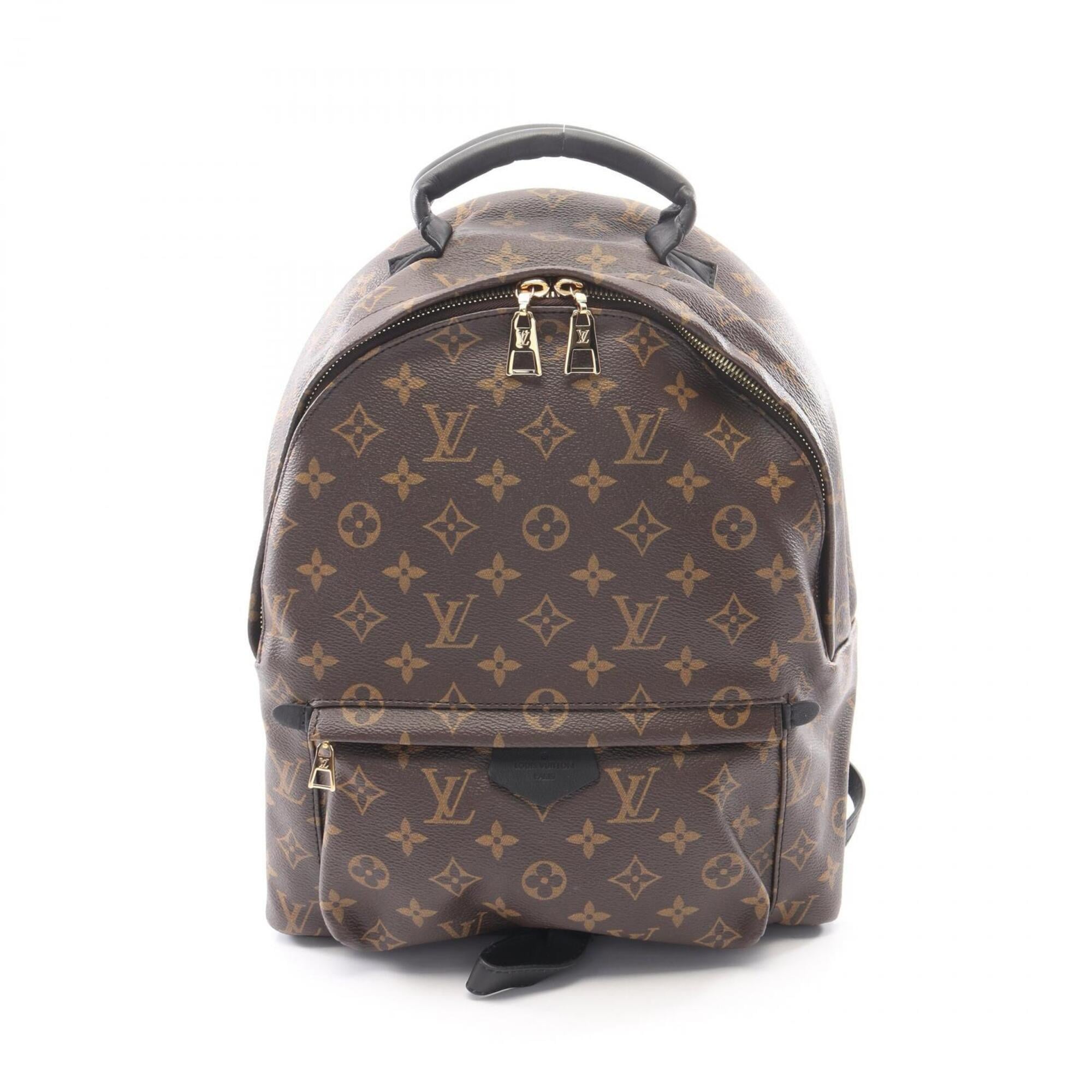 Louis Vuitton Brown Coated Canvas Pvc Monogram Leather Backpack Handbag (Pre-Owned)
