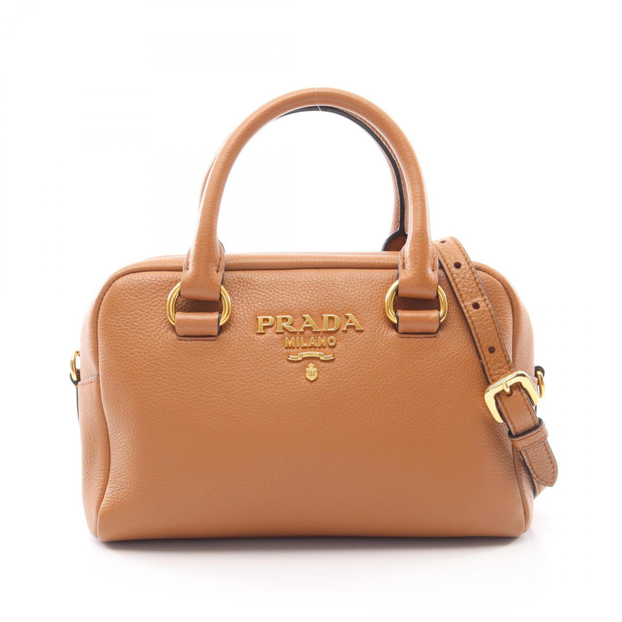 Prada Brown Leather Handbag (Pre-Owned)