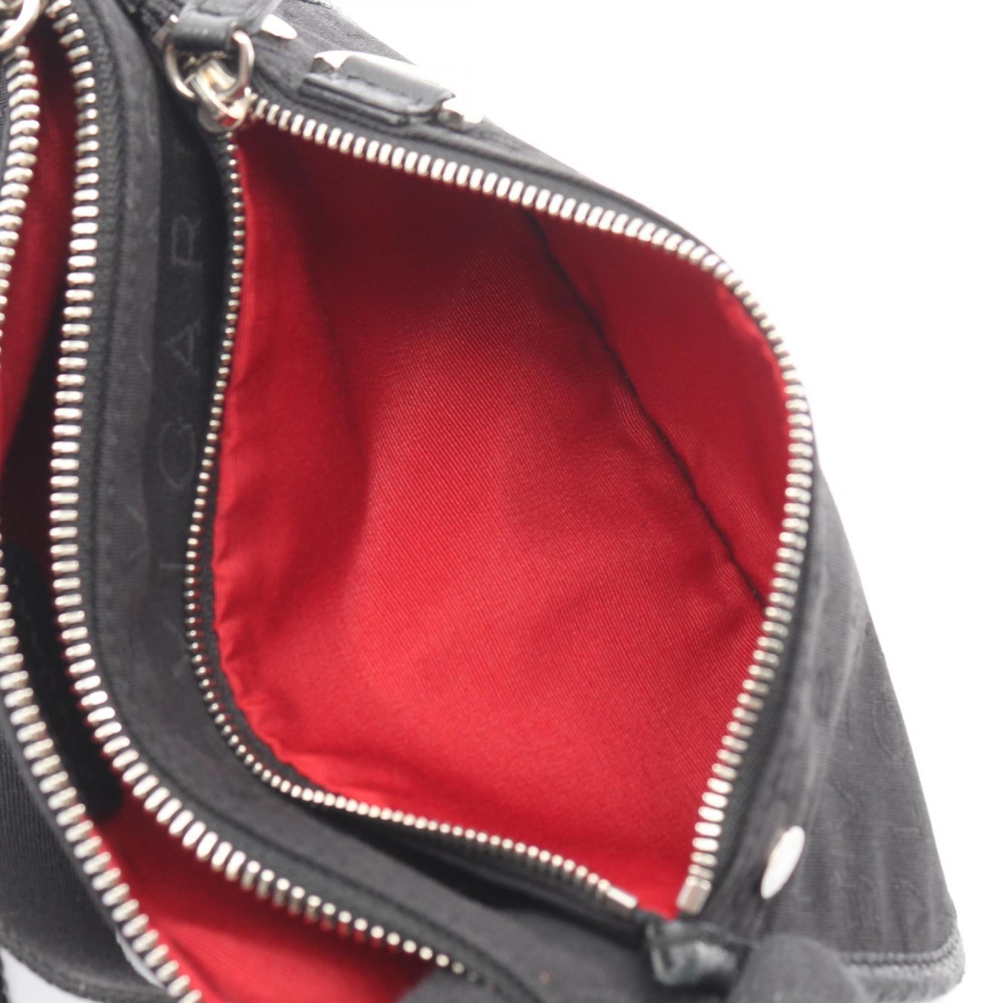 Bvlgari Black Canvas Fanny Pack Handbag (Pre-Owned)
