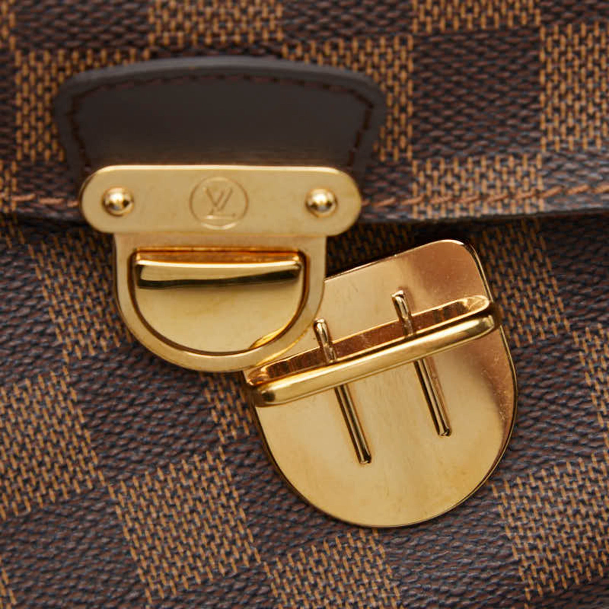 Louis Vuitton Damier Brown Pvc Leather Shoulder Bag (Pre-Owned)