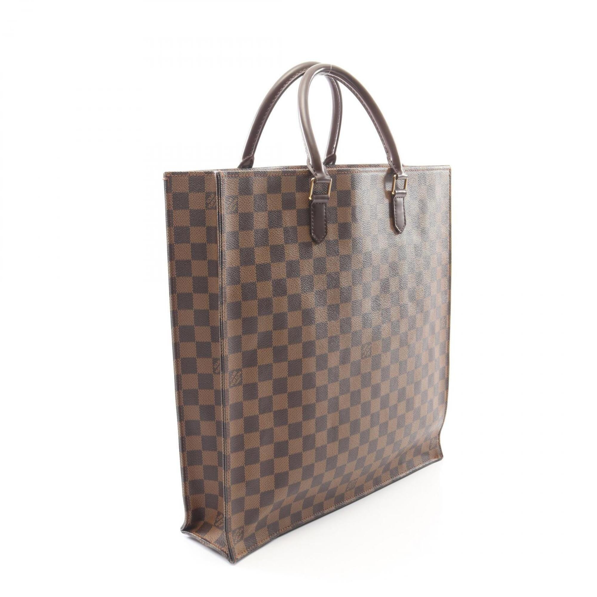 Louis Vuitton Brown Coated Canvas Pvc Leather Handbag Tote Bag (Pre-Owned)