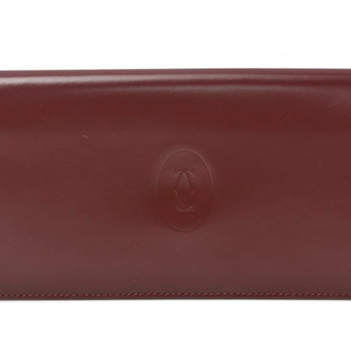 Cartier Bordeaux Leather Long Wallet (Bi-Fold) (Pre-Owned)