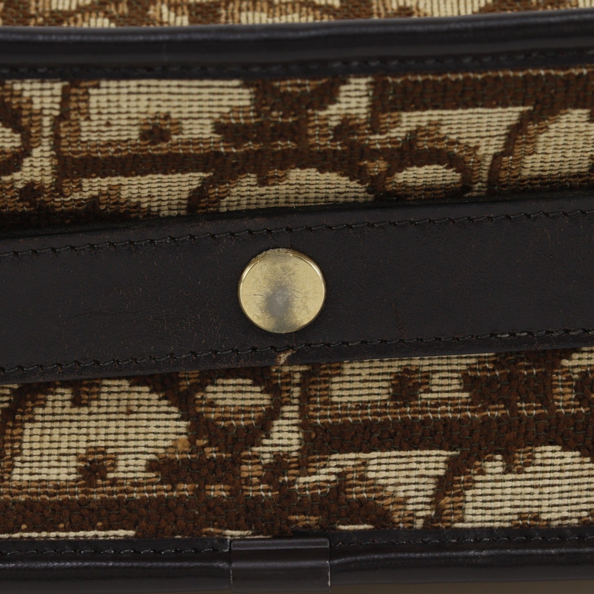 Christian Dior Brown Canvas Shoulder Bag (Pre-Owned)