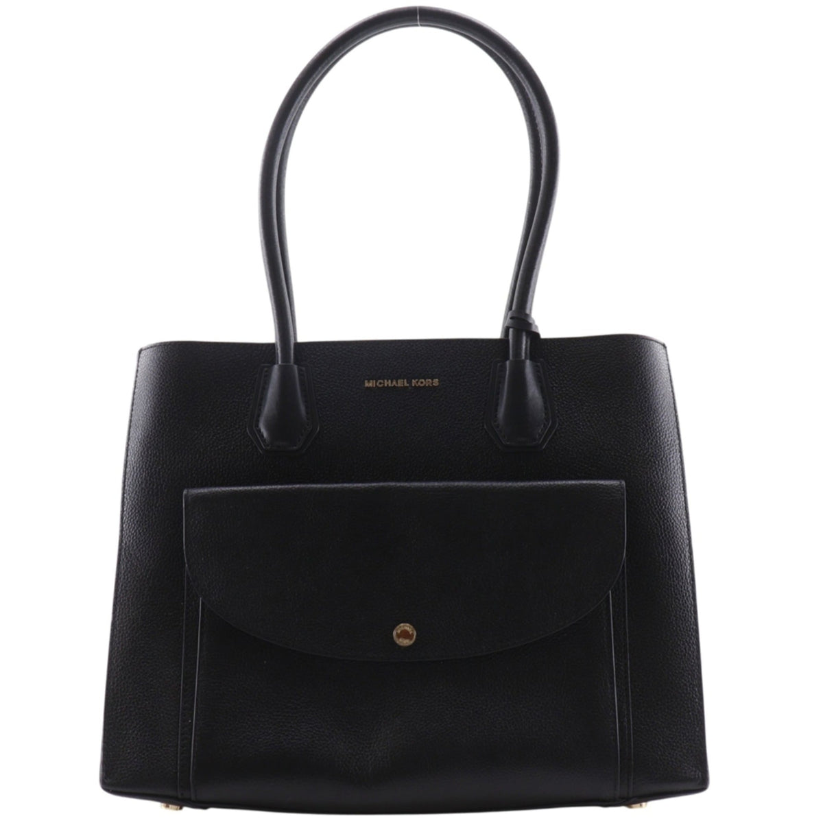Michael Kors Black Leather Tote Bag (Pre-Owned)