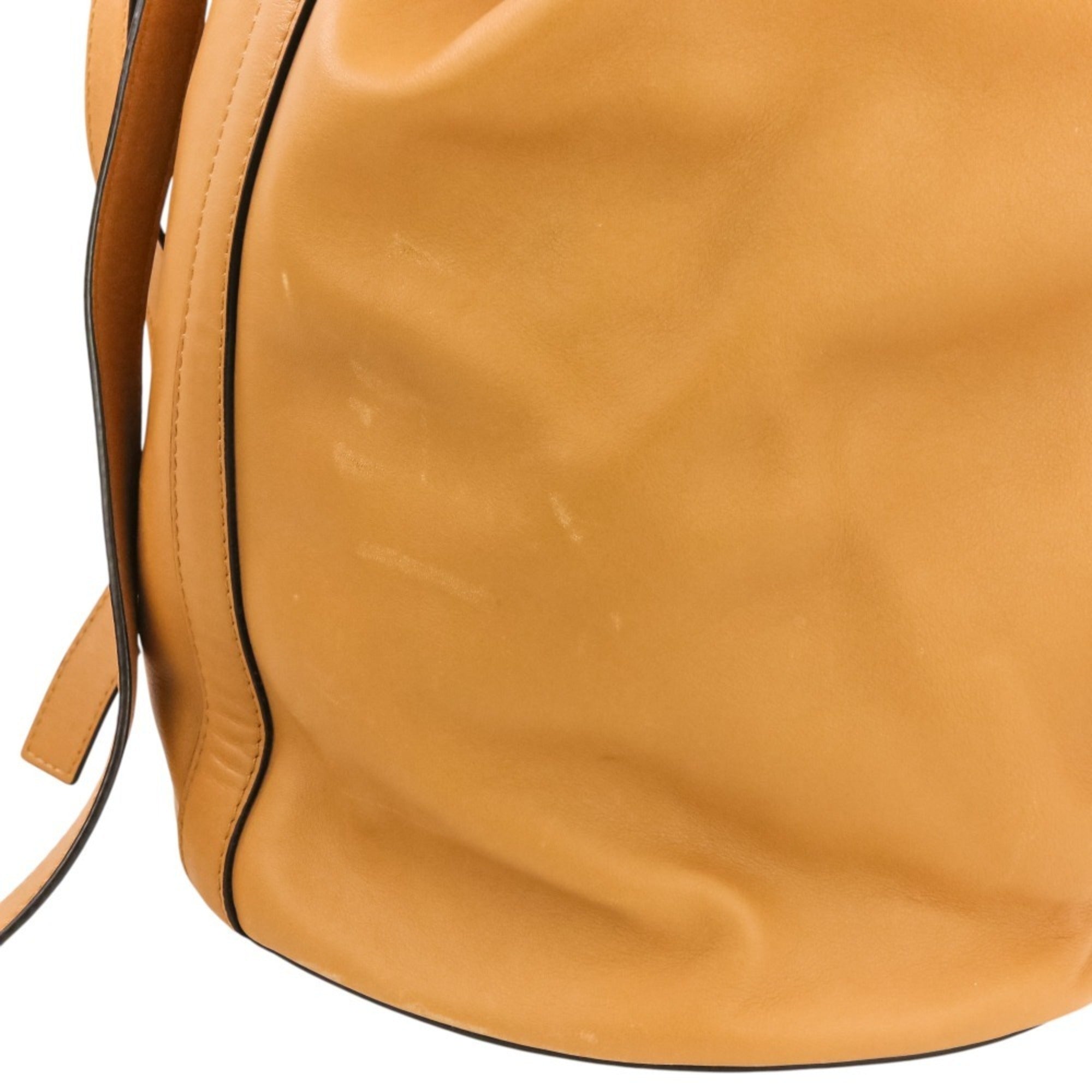 Loewe Brown Camel Leather Backpack (Pre-Owned)